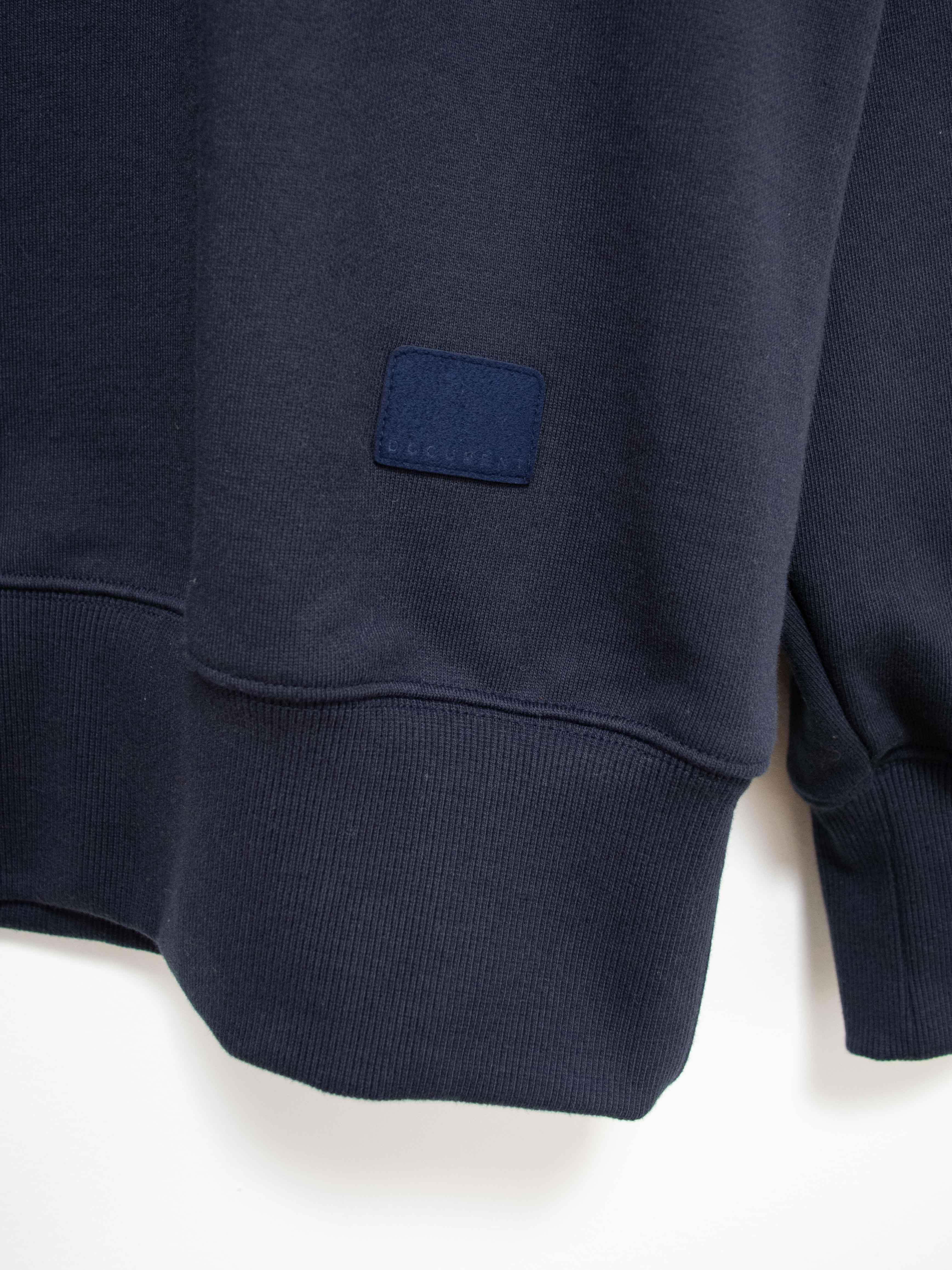 Namu Shop - Document Ribbed Turtleneck Sweat Jersey - Navy