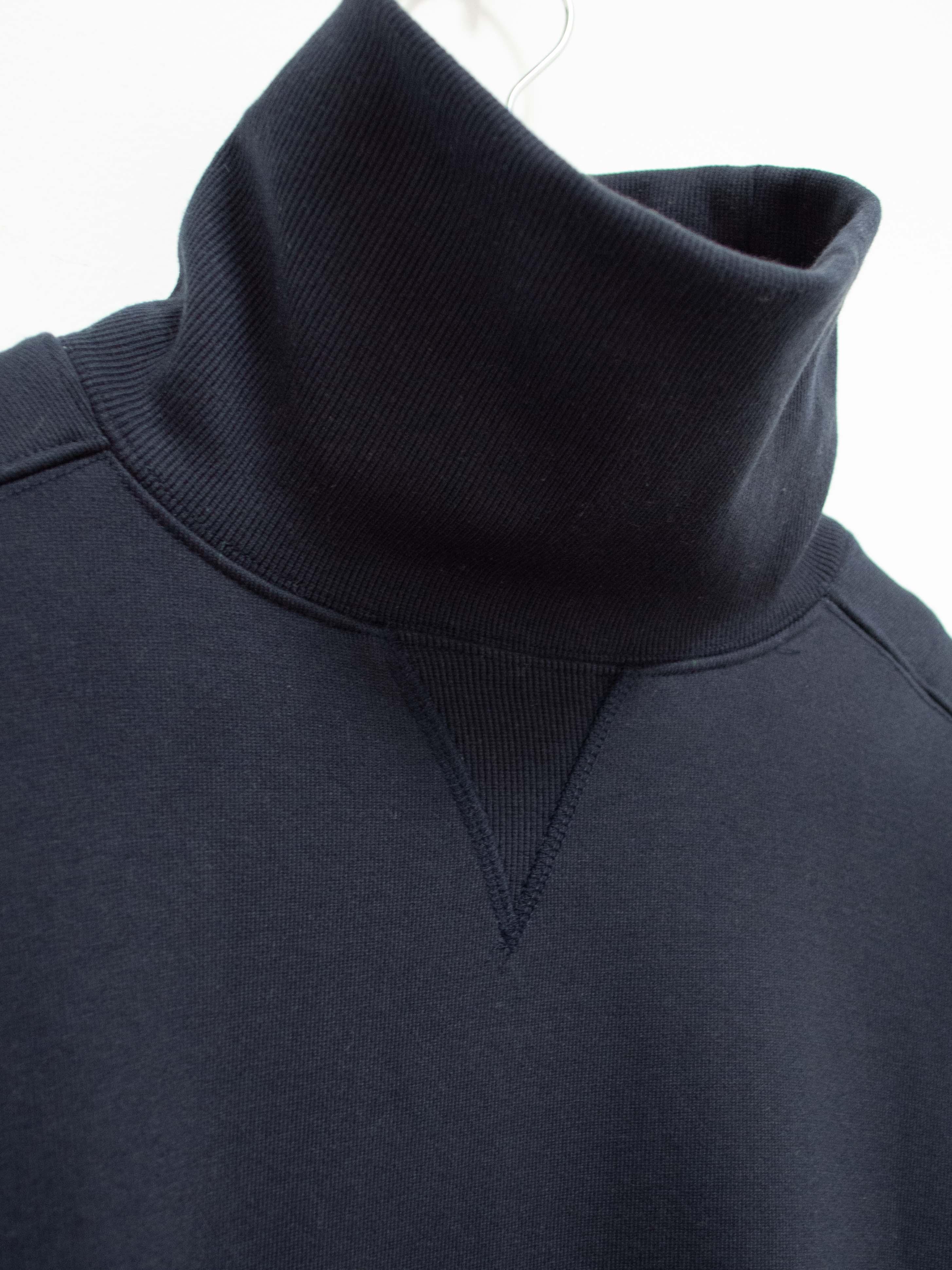 Namu Shop - Document Ribbed Turtleneck Sweat Jersey - Navy