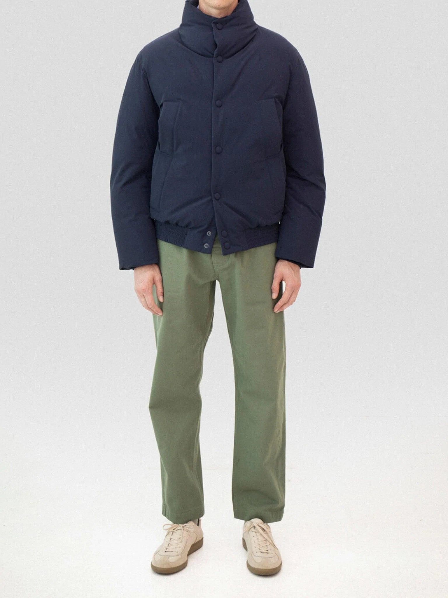 Namu Shop - Document Selvedge Cotton Pajama Pants - Khaki Green