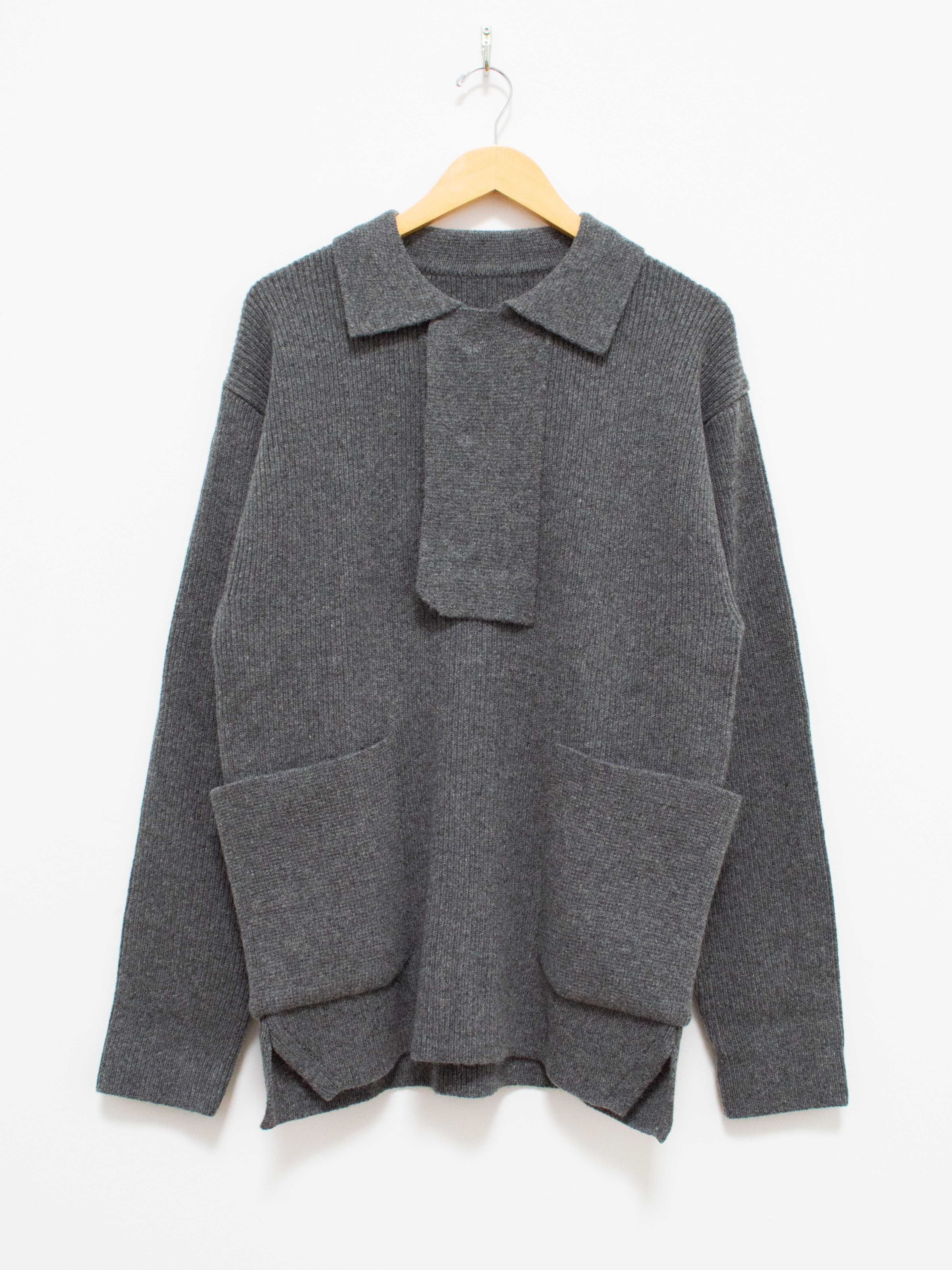 Namu Shop - Document Shirting Jacket Sweater - Gray