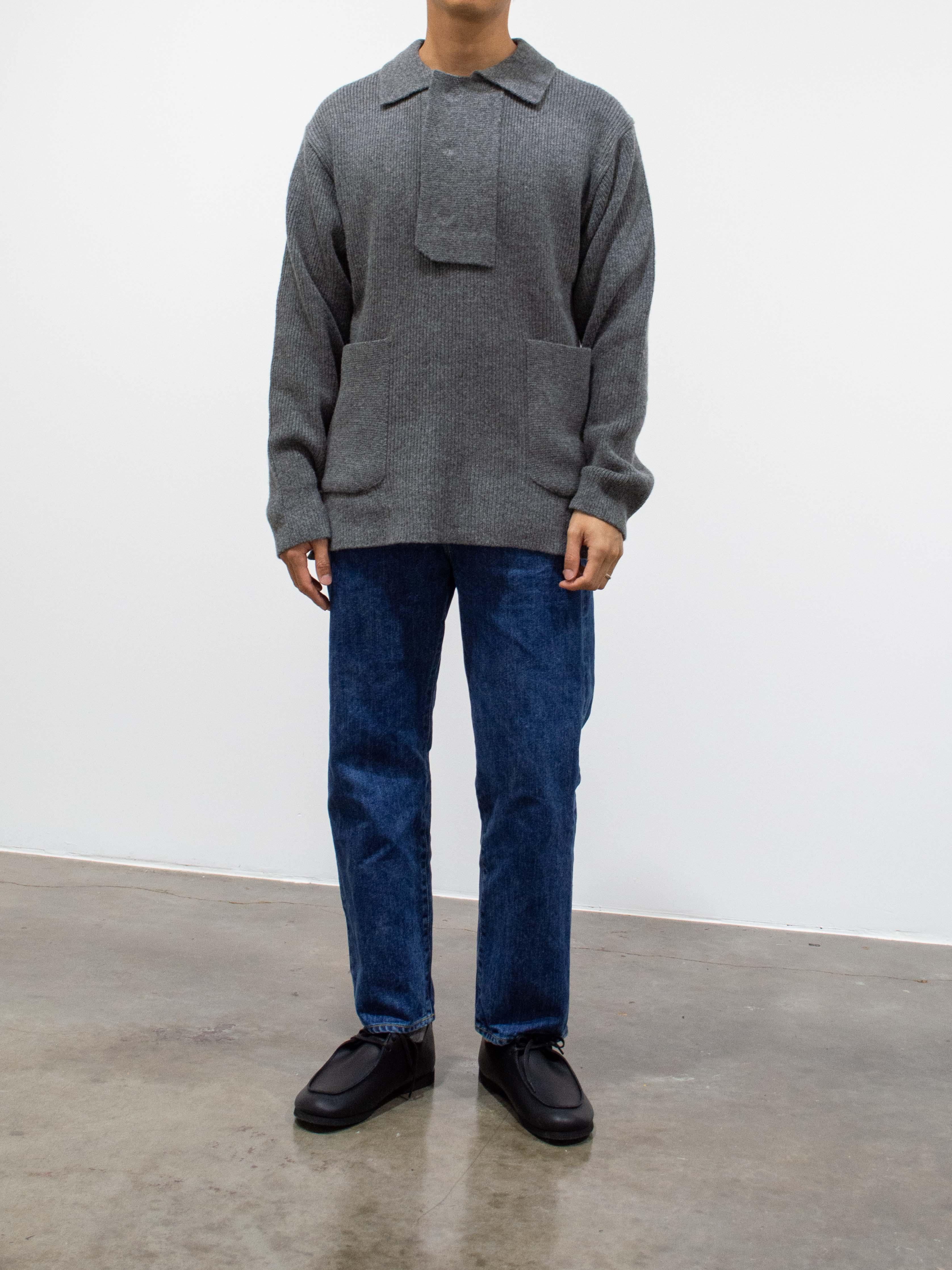 Namu Shop - Document Shirting Jacket Sweater - Gray