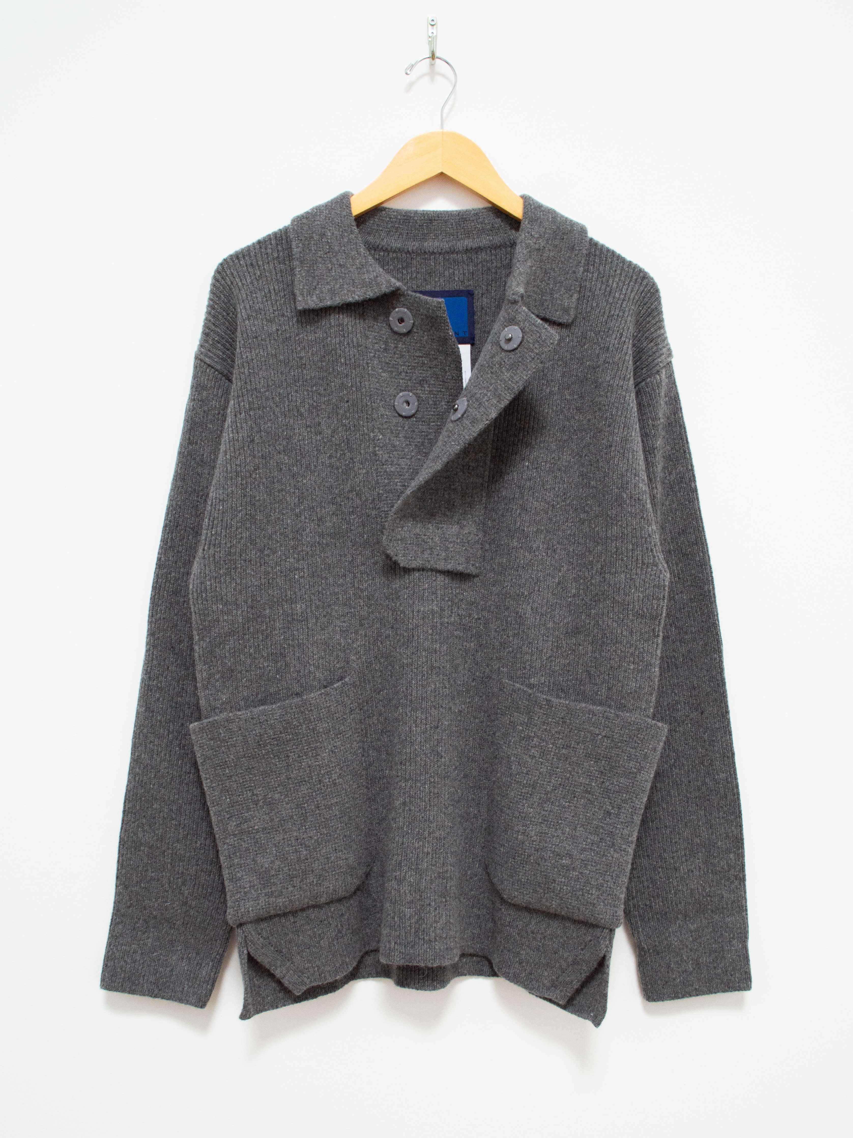 Namu Shop - Document Shirting Jacket Sweater - Gray