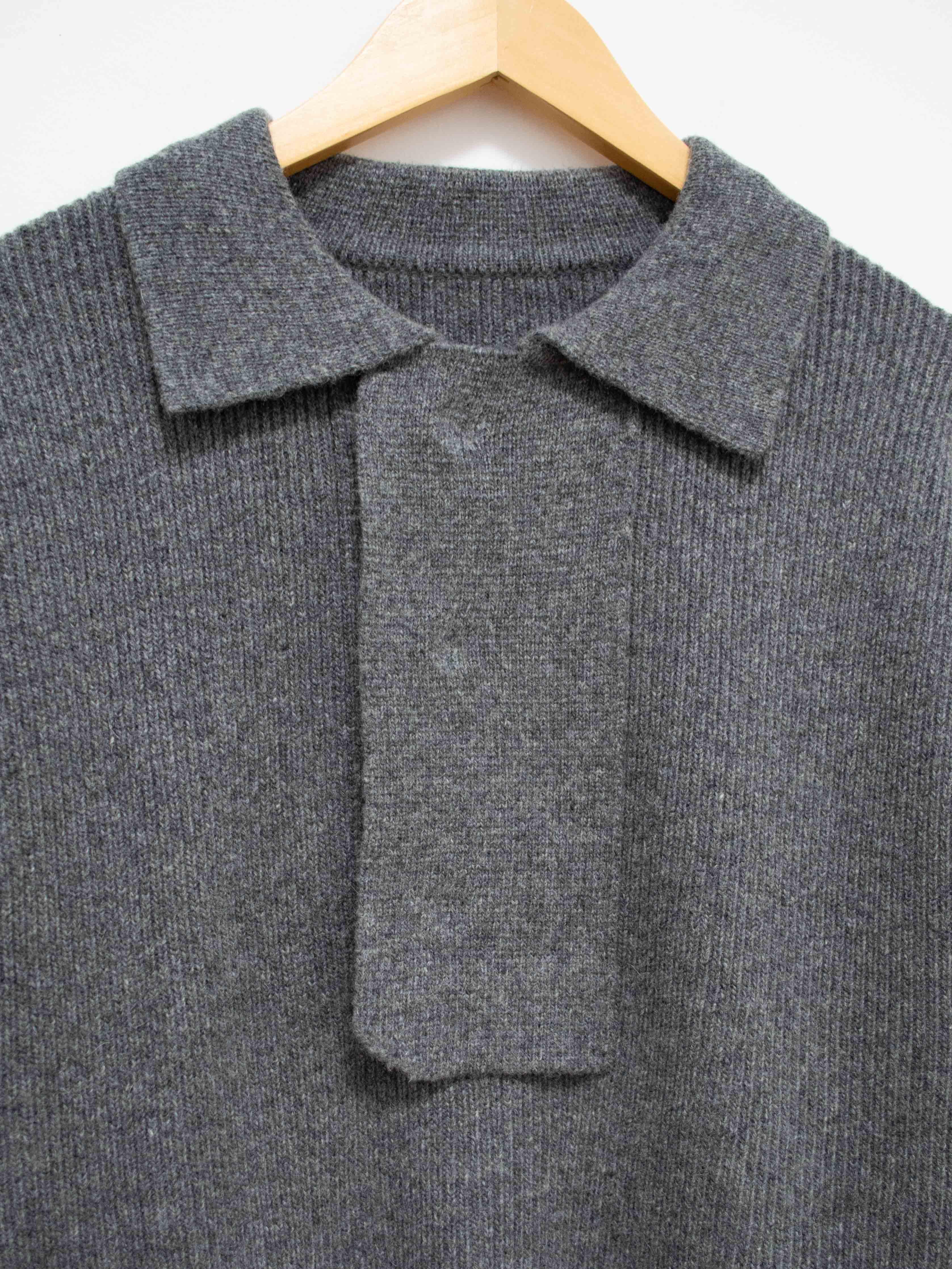 Namu Shop - Document Shirting Jacket Sweater - Gray