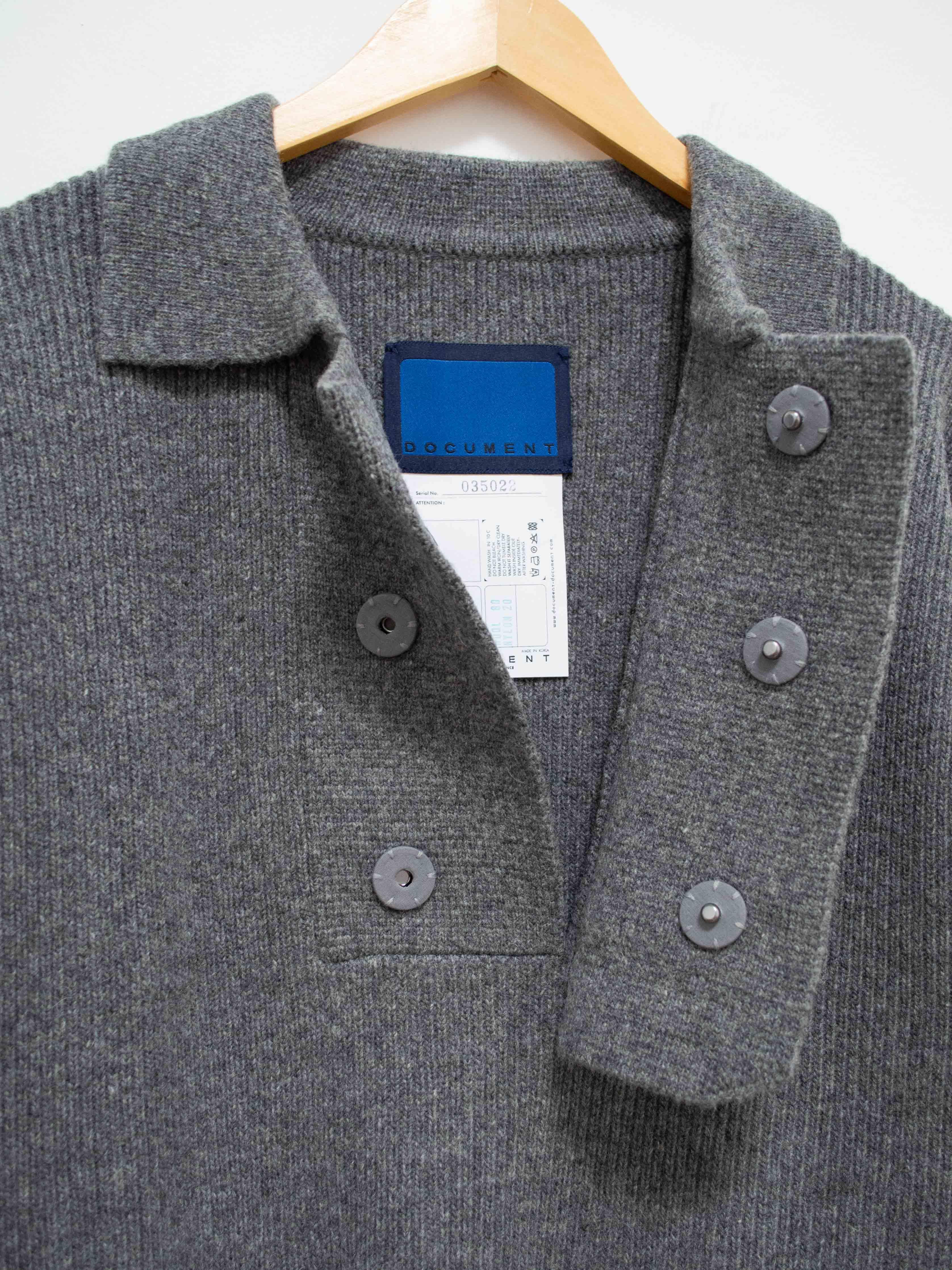 Namu Shop - Document Shirting Jacket Sweater - Gray