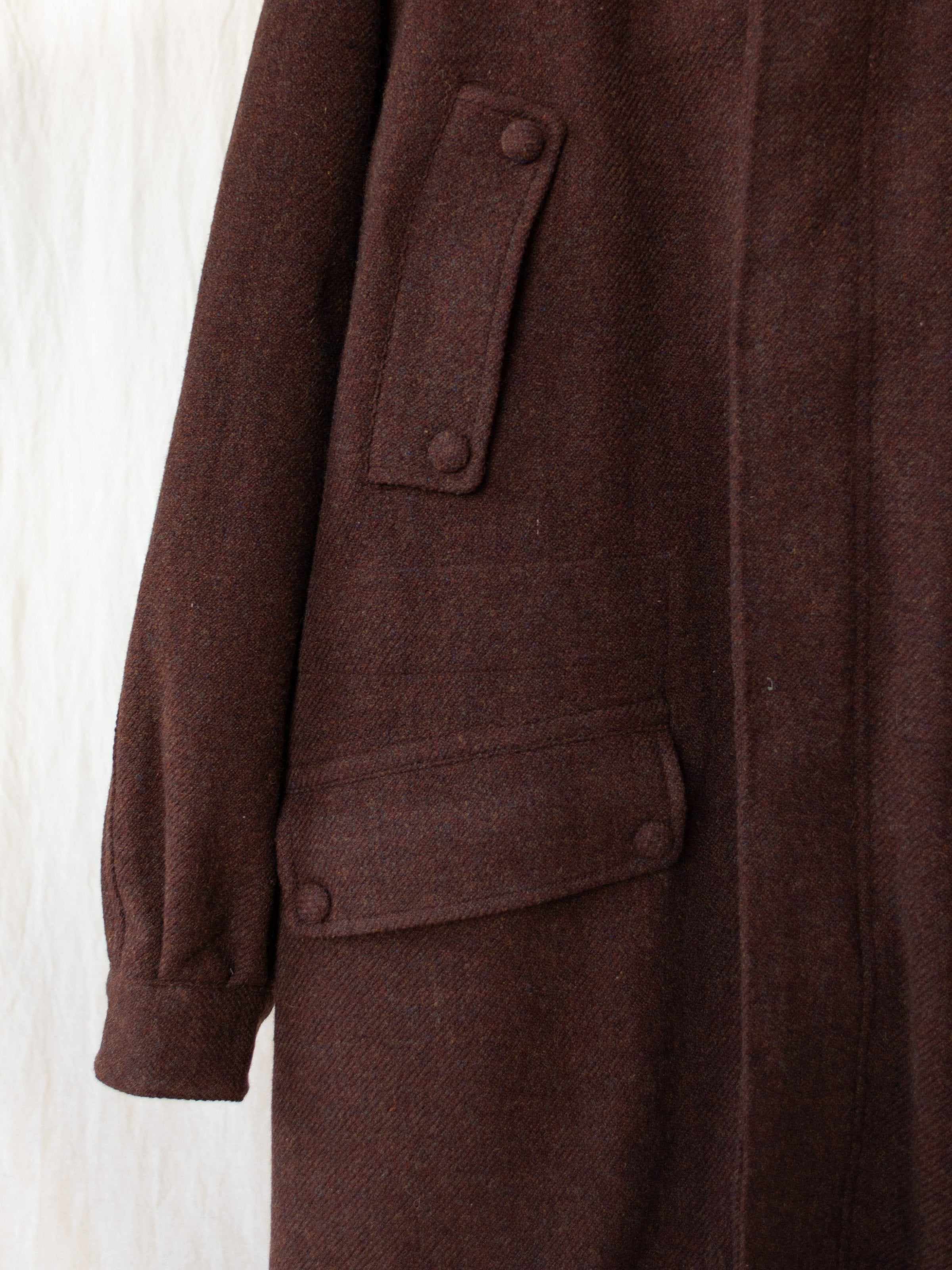 Namu Shop - Document The Document Wool Parka - Brown/Orange