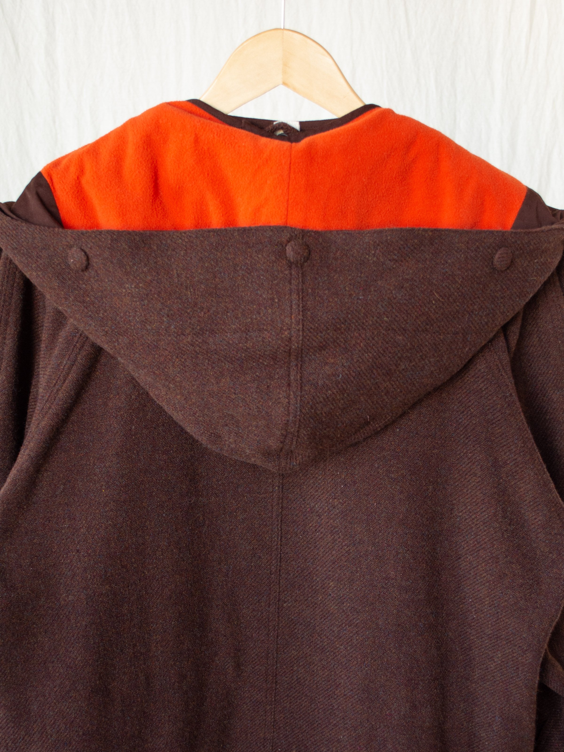 Namu Shop - Document The Document Wool Parka - Brown/Orange