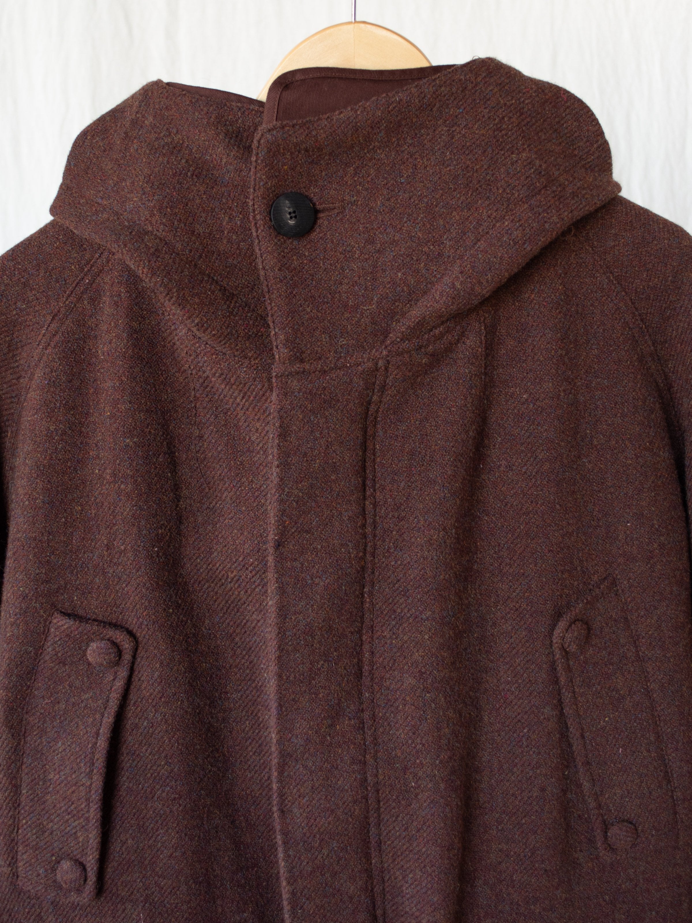 Namu Shop - Document The Document Wool Parka - Brown/Orange