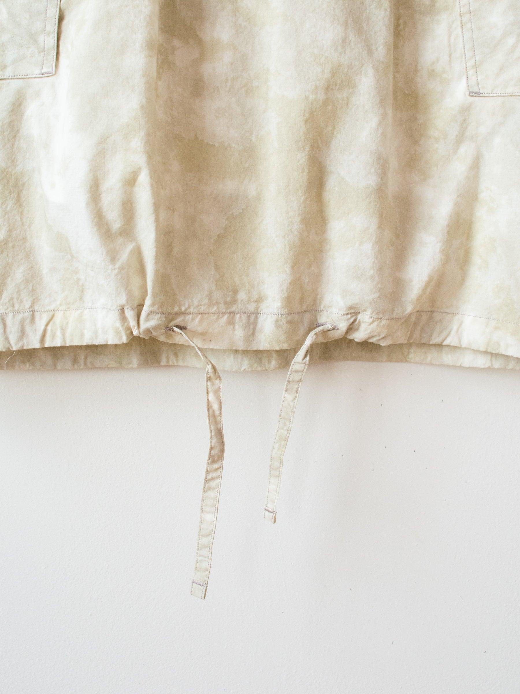 Namu Shop - Eastlogue Field Pullover Half Shirt - White Hand Dyed