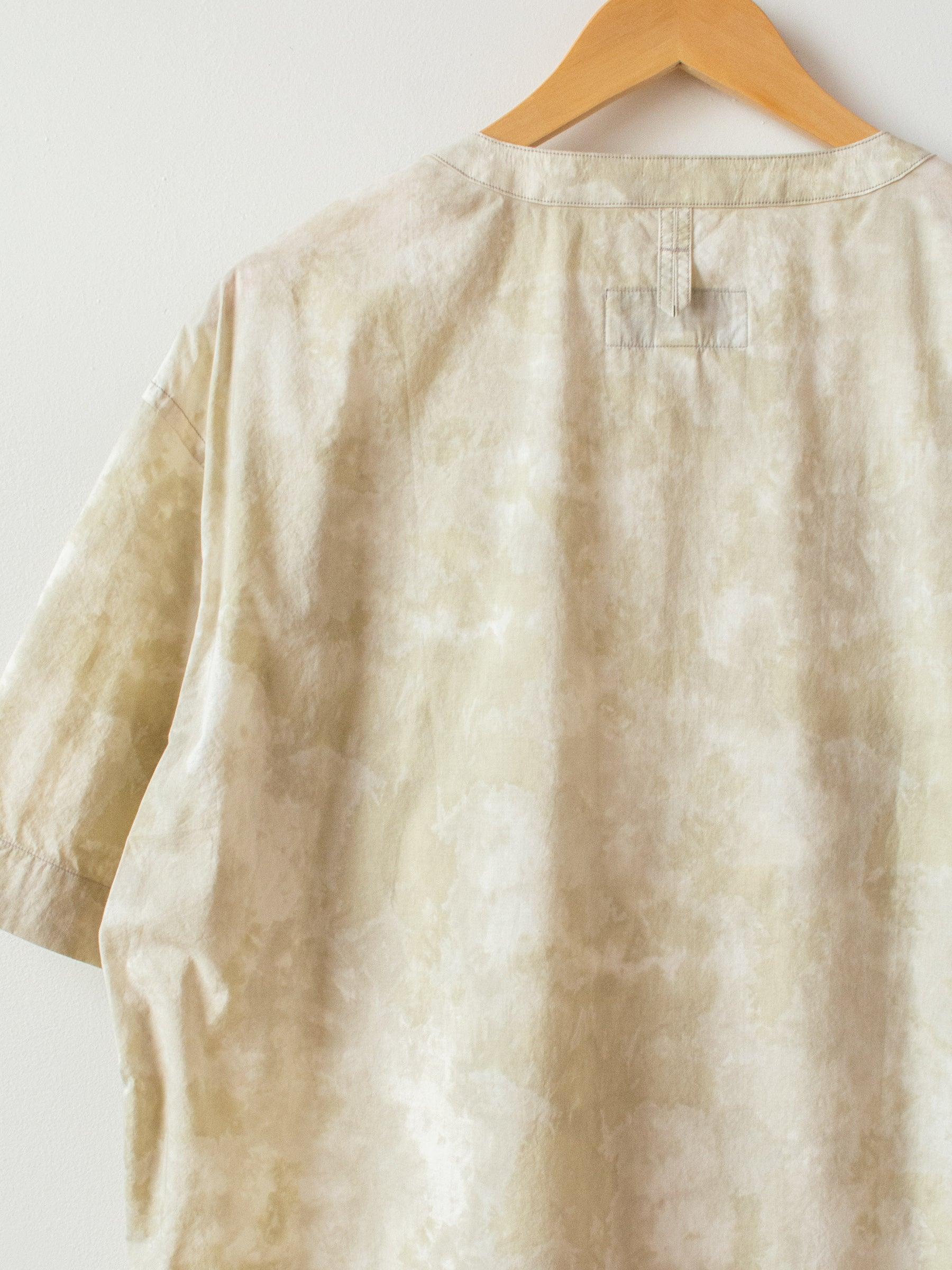 Namu Shop - Eastlogue Field Pullover Half Shirt - White Hand Dyed