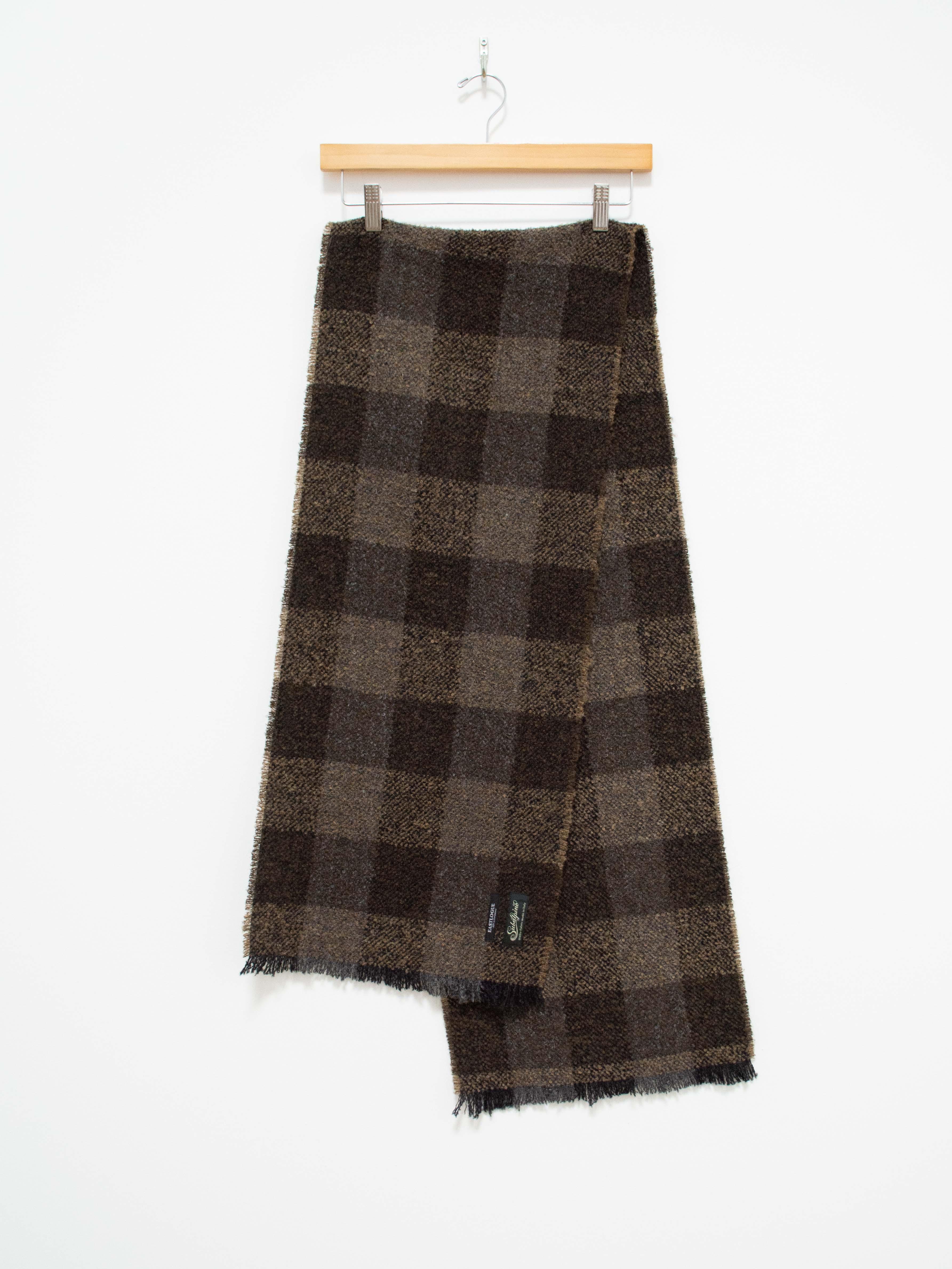 Namu Shop - Eastlogue Fringe Scarf - Brown Check
