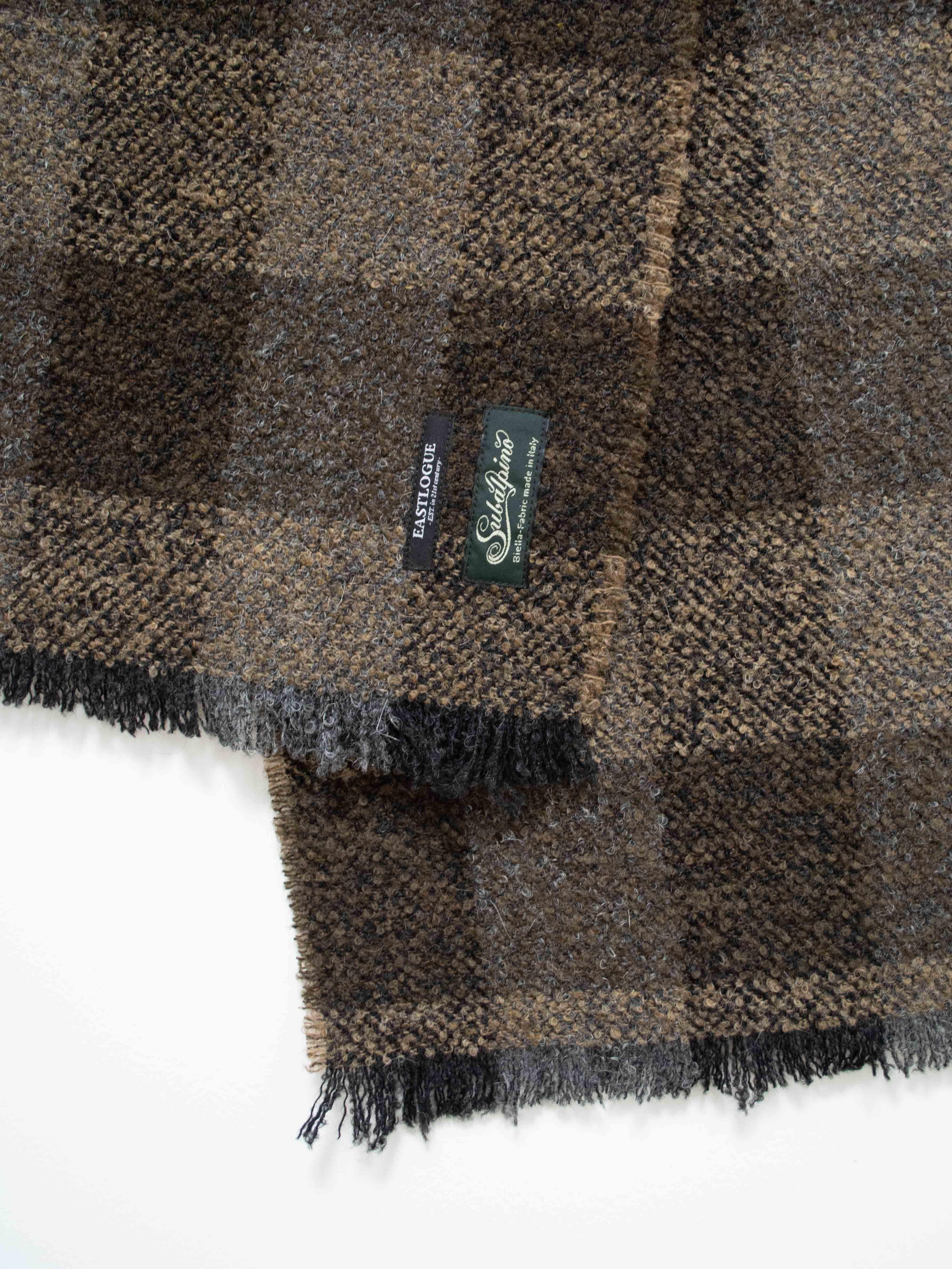 Namu Shop - Eastlogue Fringe Scarf - Brown Check