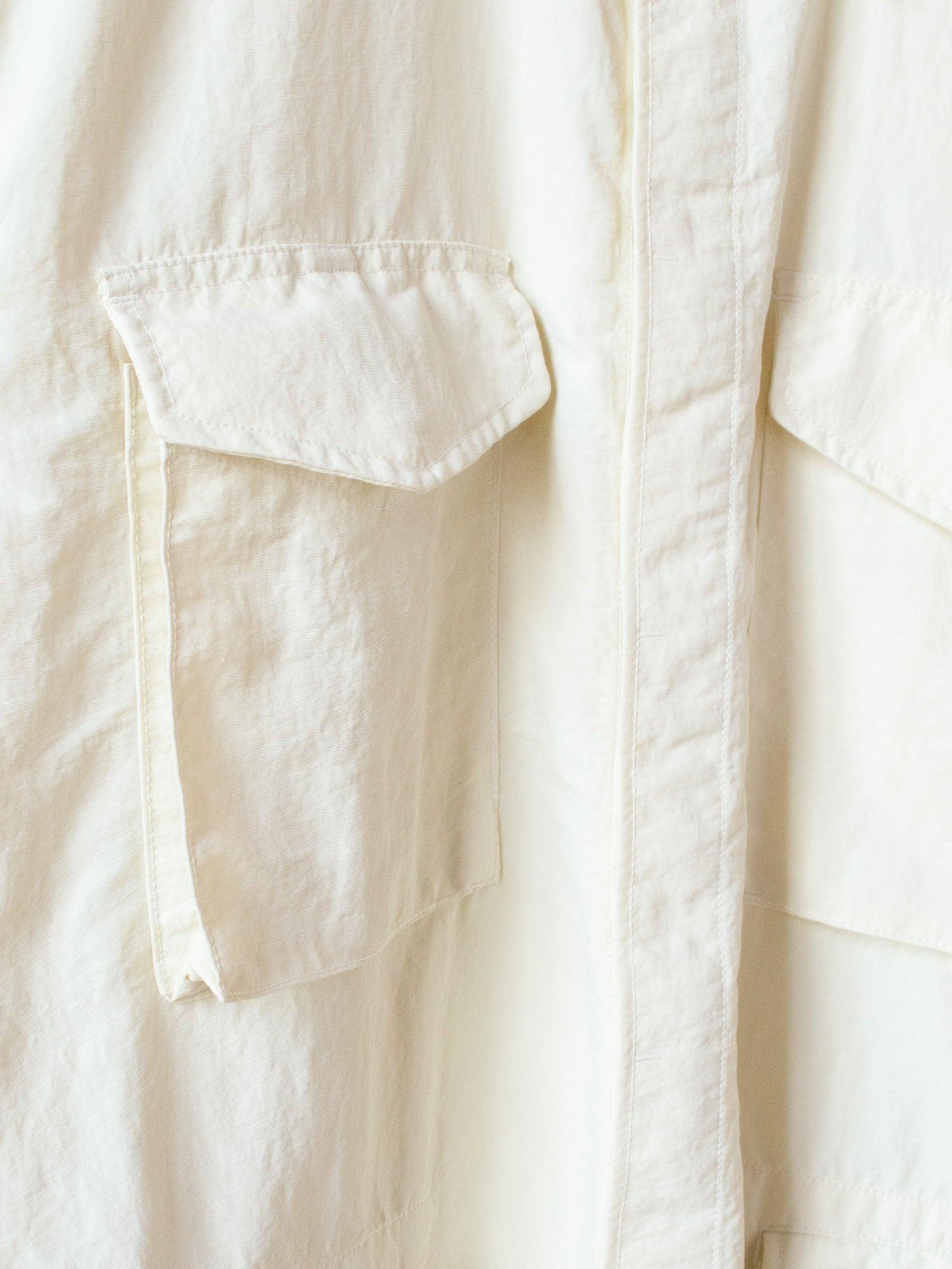 Namu Shop - Eastlogue M65 Shirt - Off White Nylon Washer