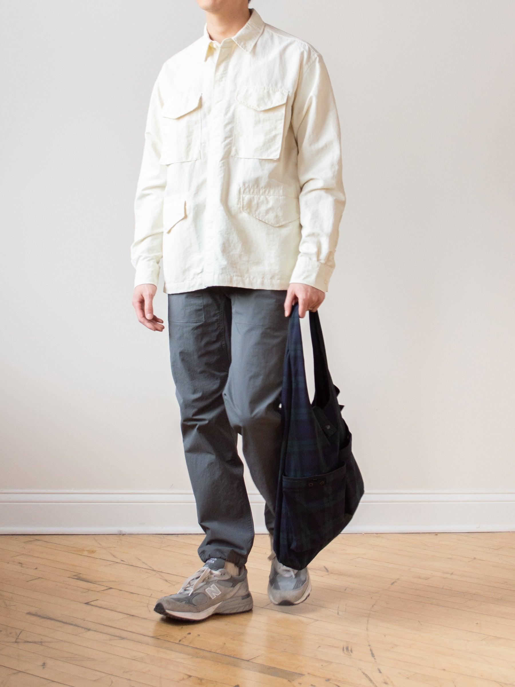 Namu Shop - Eastlogue M65 Shirt - Off White Nylon Washer
