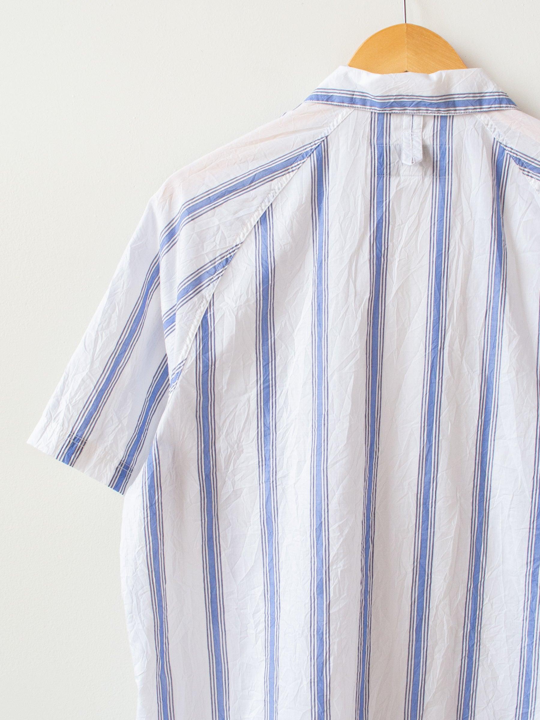 Namu Shop - Eastlogue Scout Pullover Half Shirt - Crinkle Blue Stripe