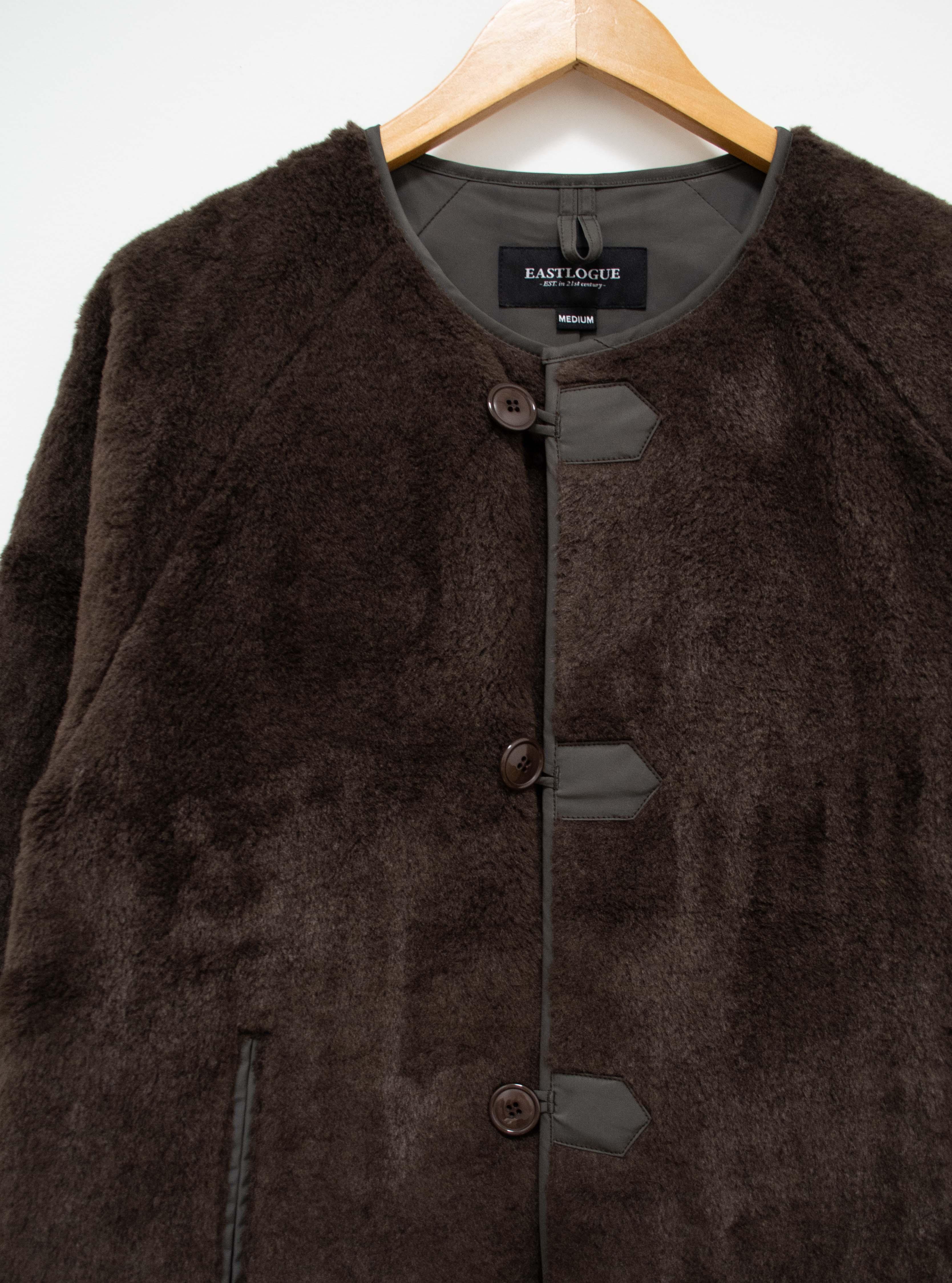 Namu Shop - Eastlogue Shearing Cardigan - Brown
