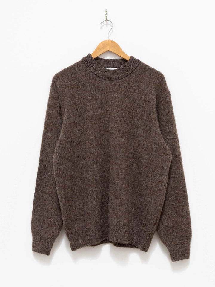 Namu Shop - Fujito C/N Knit Sweater - Brown