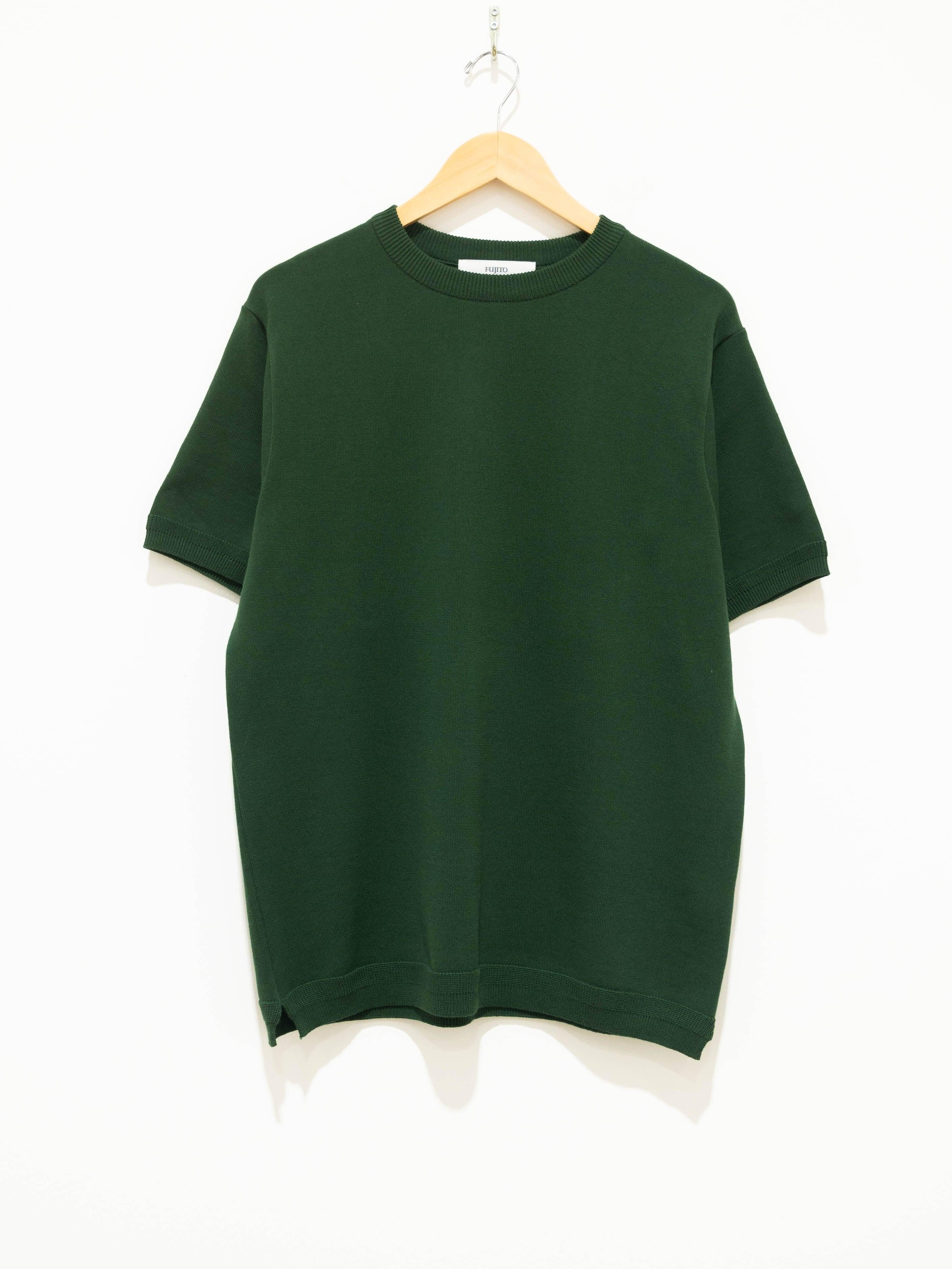 Namu Shop - Fujito C/N Knit T-Shirt - Forest Green