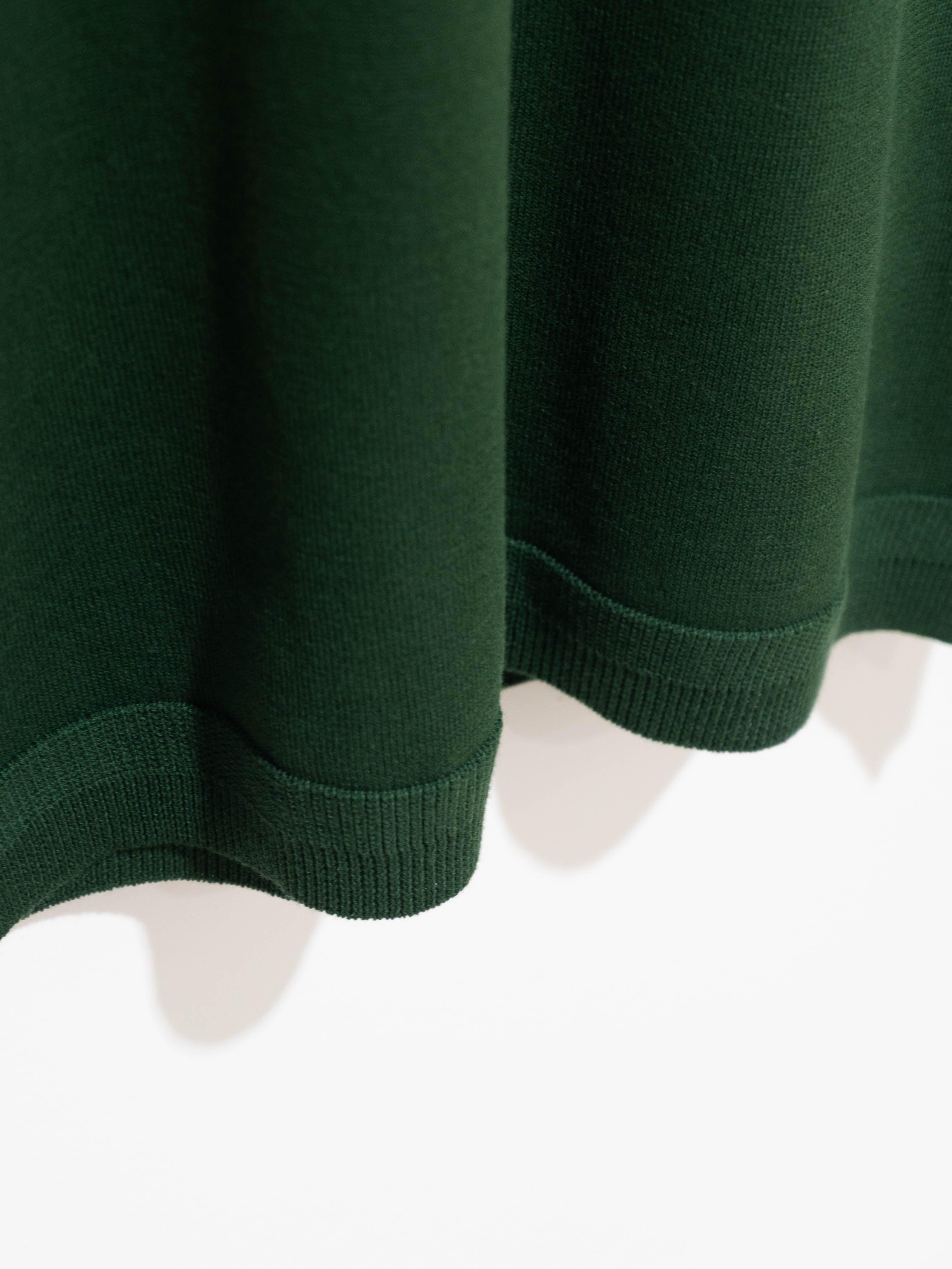 Namu Shop - Fujito C/N Knit T-Shirt - Forest Green