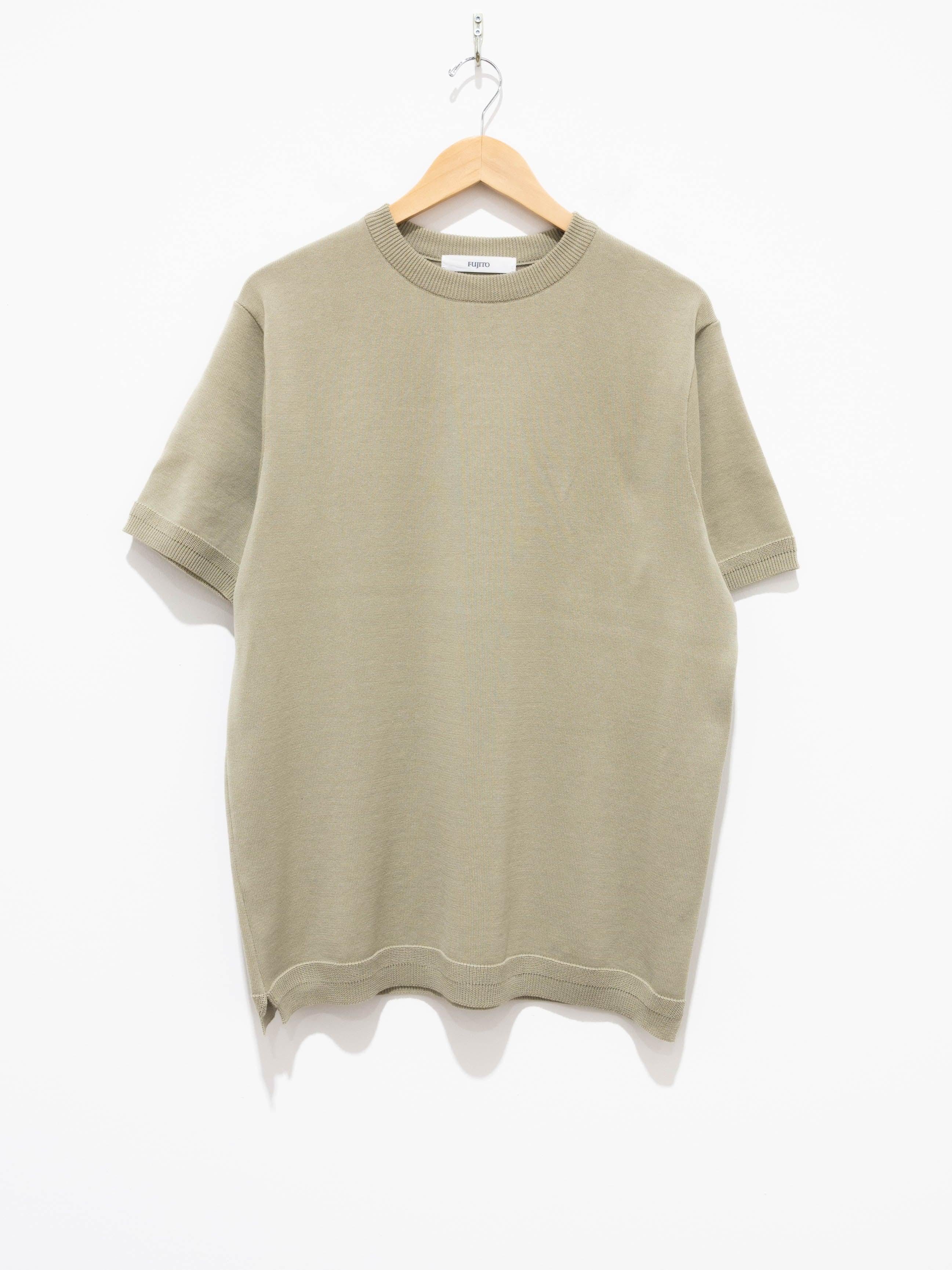 Namu Shop - Fujito C/N Knit T-Shirt - Wasabi Green