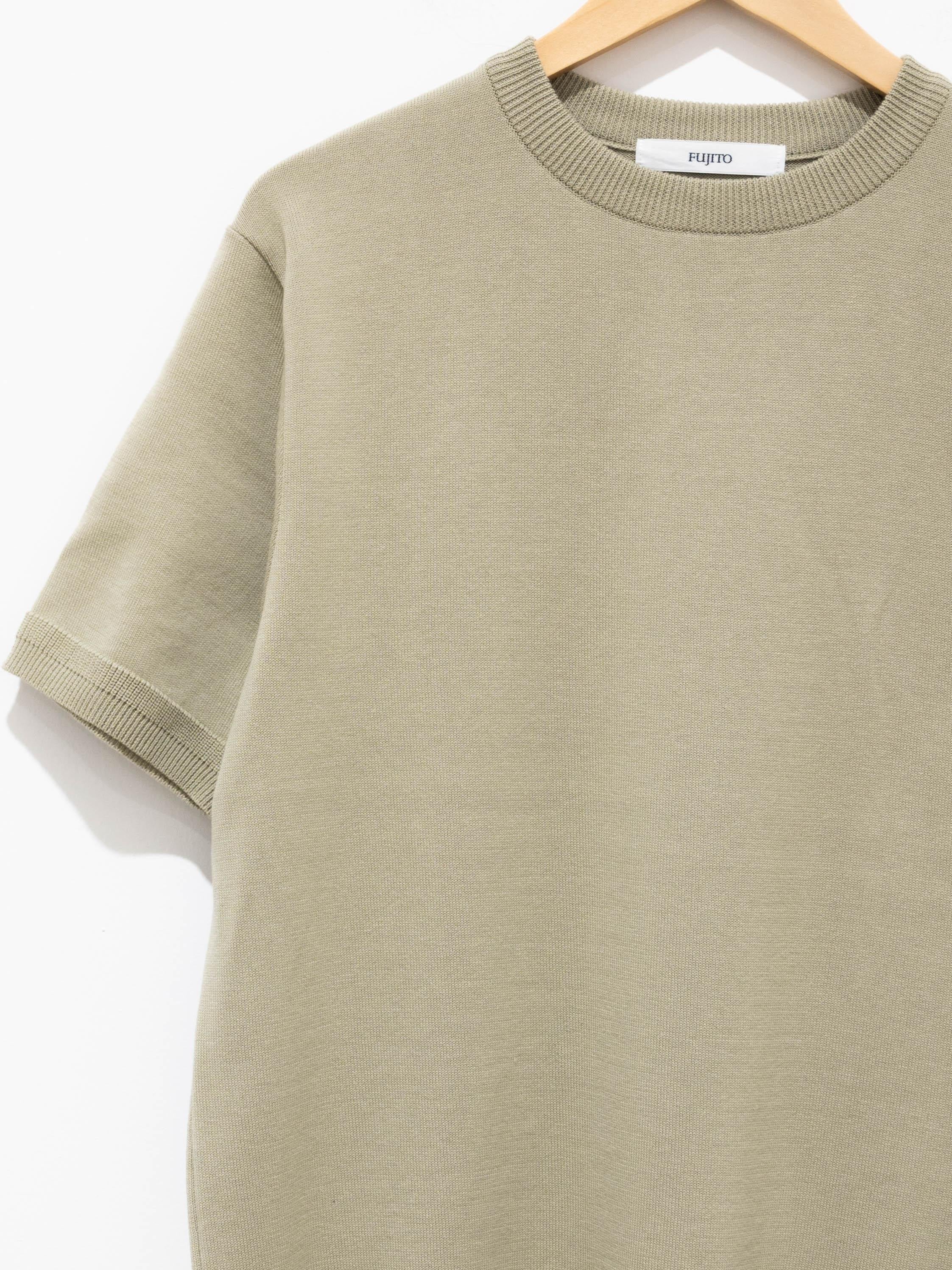 Namu Shop - Fujito C/N Knit T-Shirt - Wasabi Green