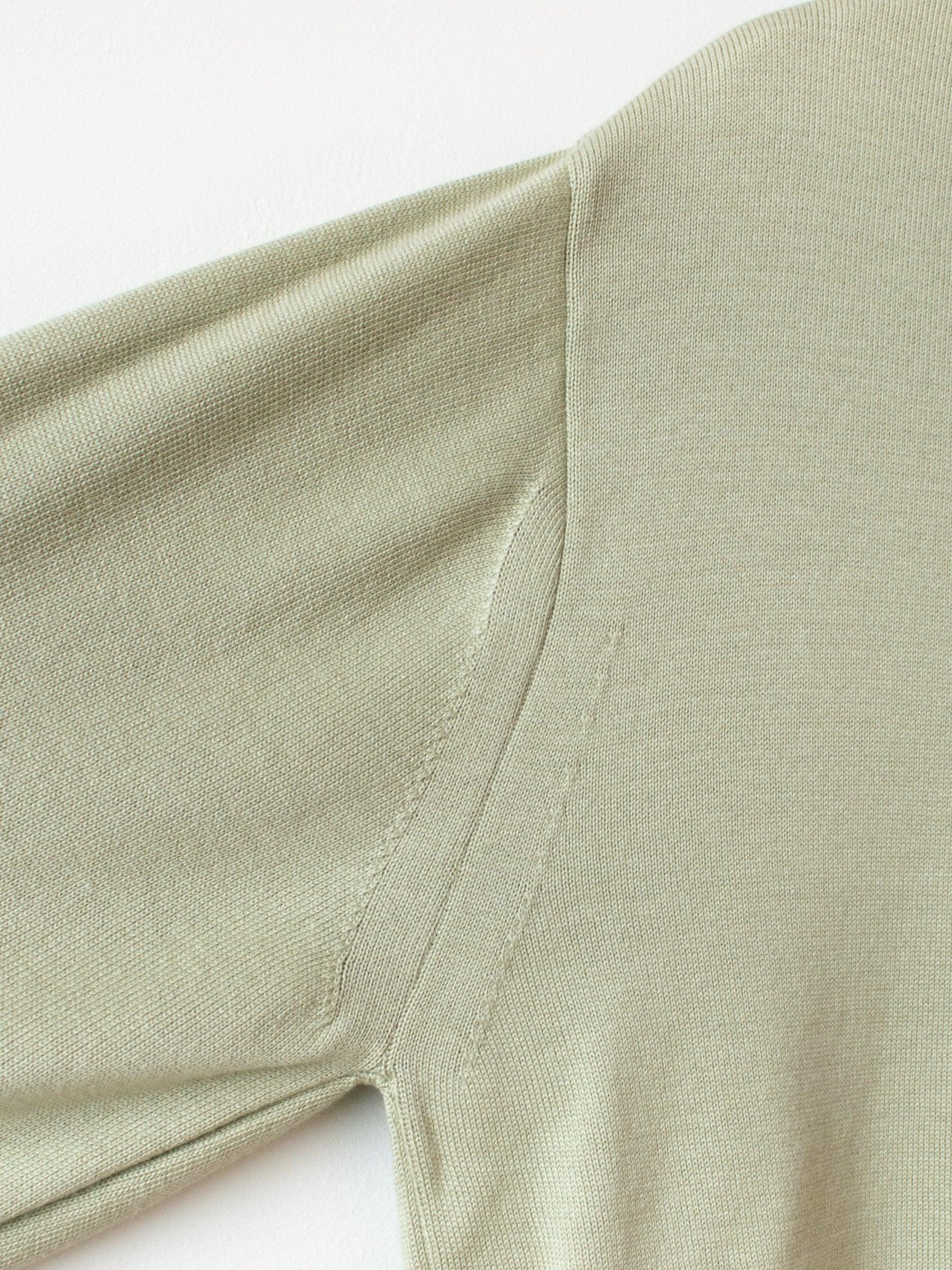 Namu Shop - Fujito Co Silk C/N Knit Sweater - Moss