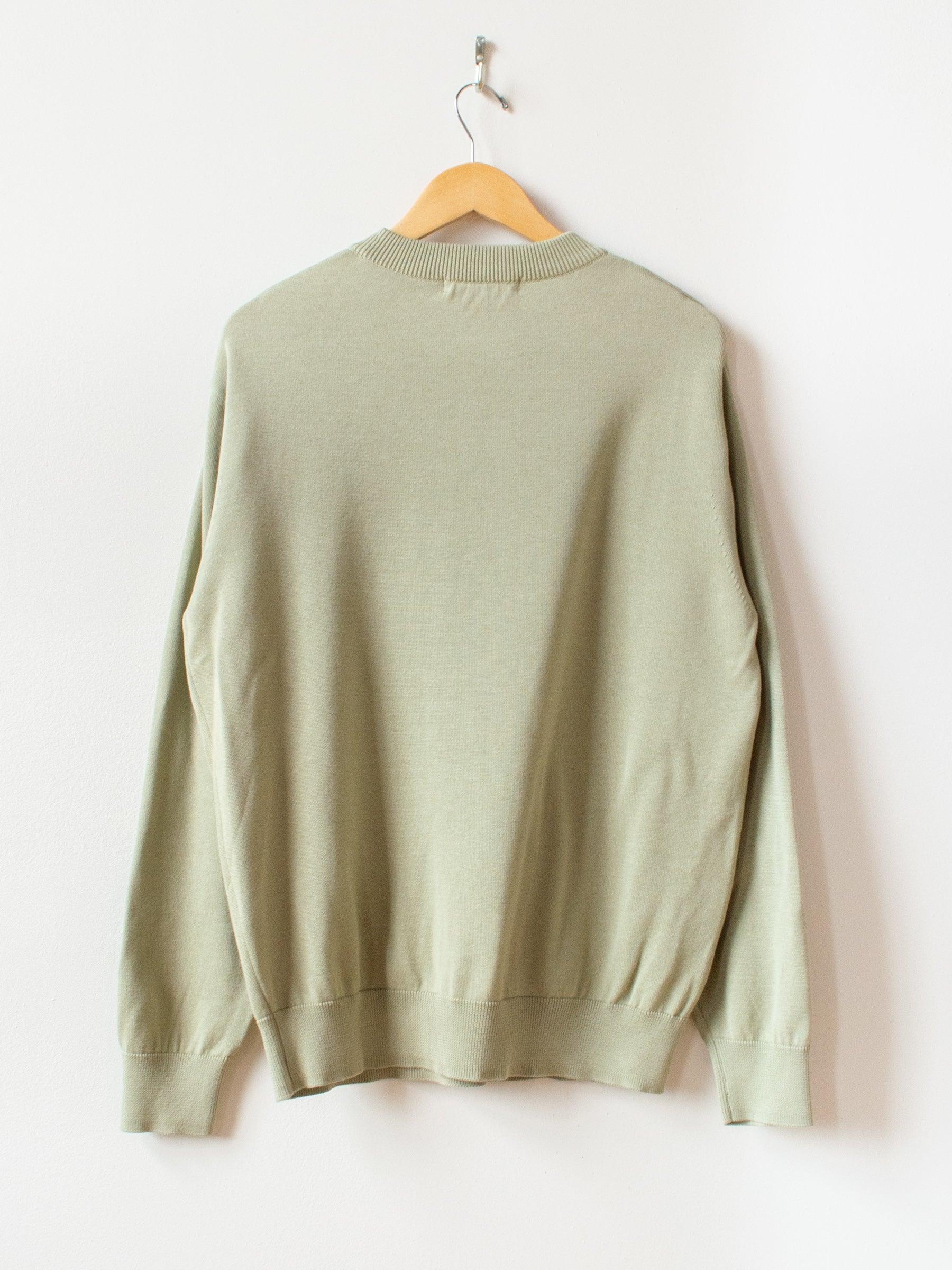 Namu Shop - Fujito Co Silk C/N Knit Sweater - Moss