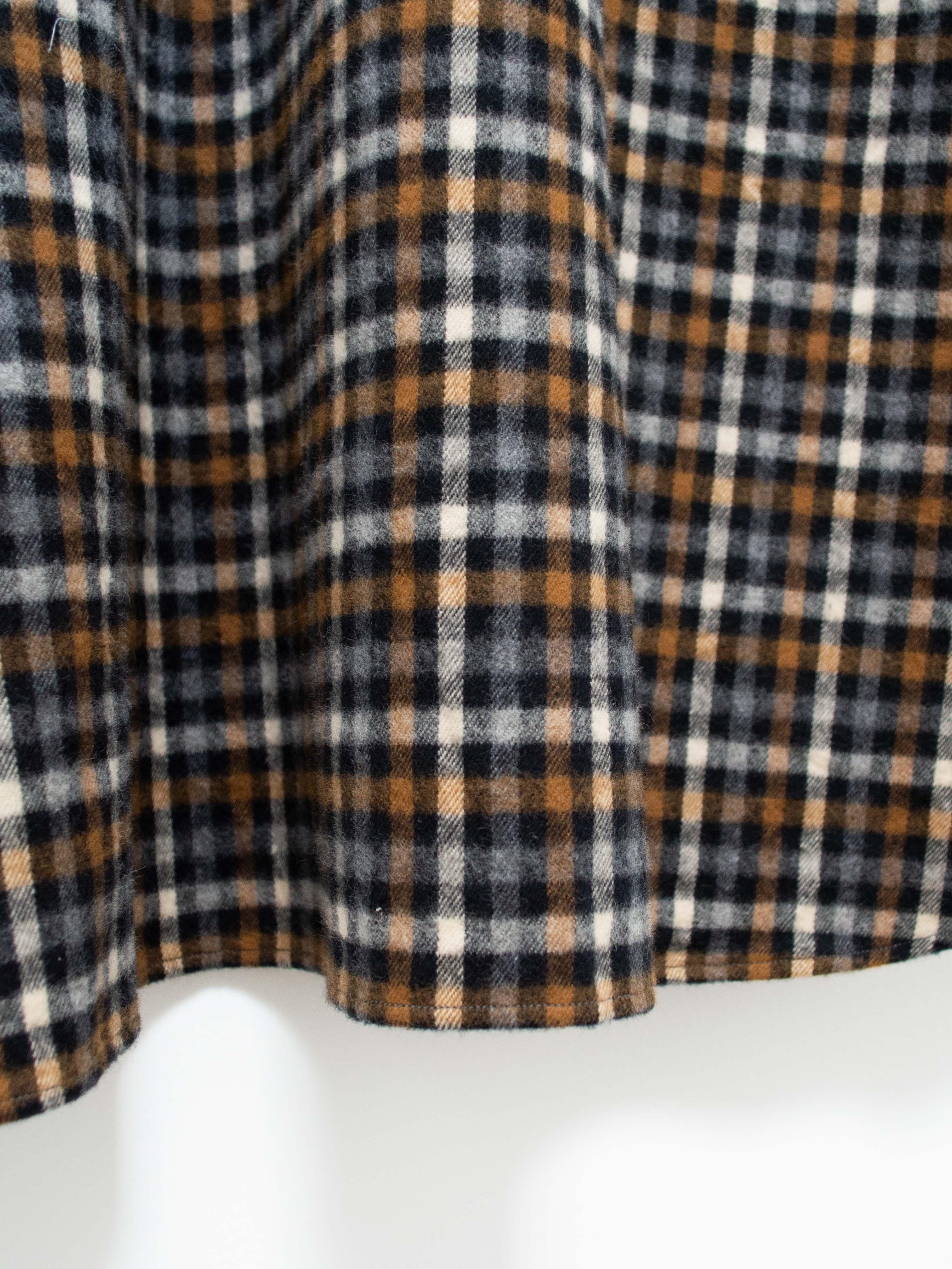 Namu Shop - Fujito Fatigue Shirt - Black x Brown Check