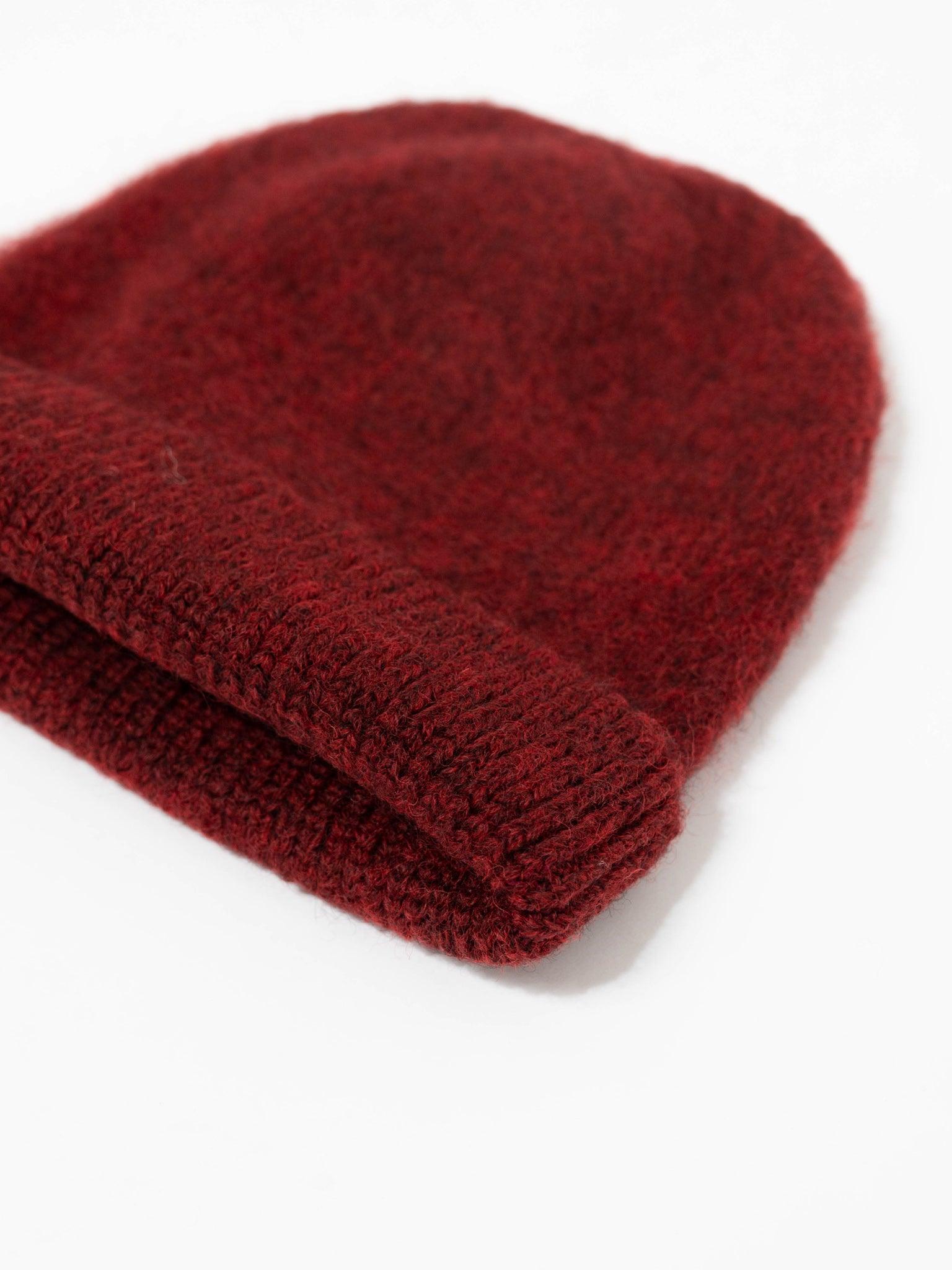 Namu Shop - Fujito Knit Cap - Charcoal, Wine Red