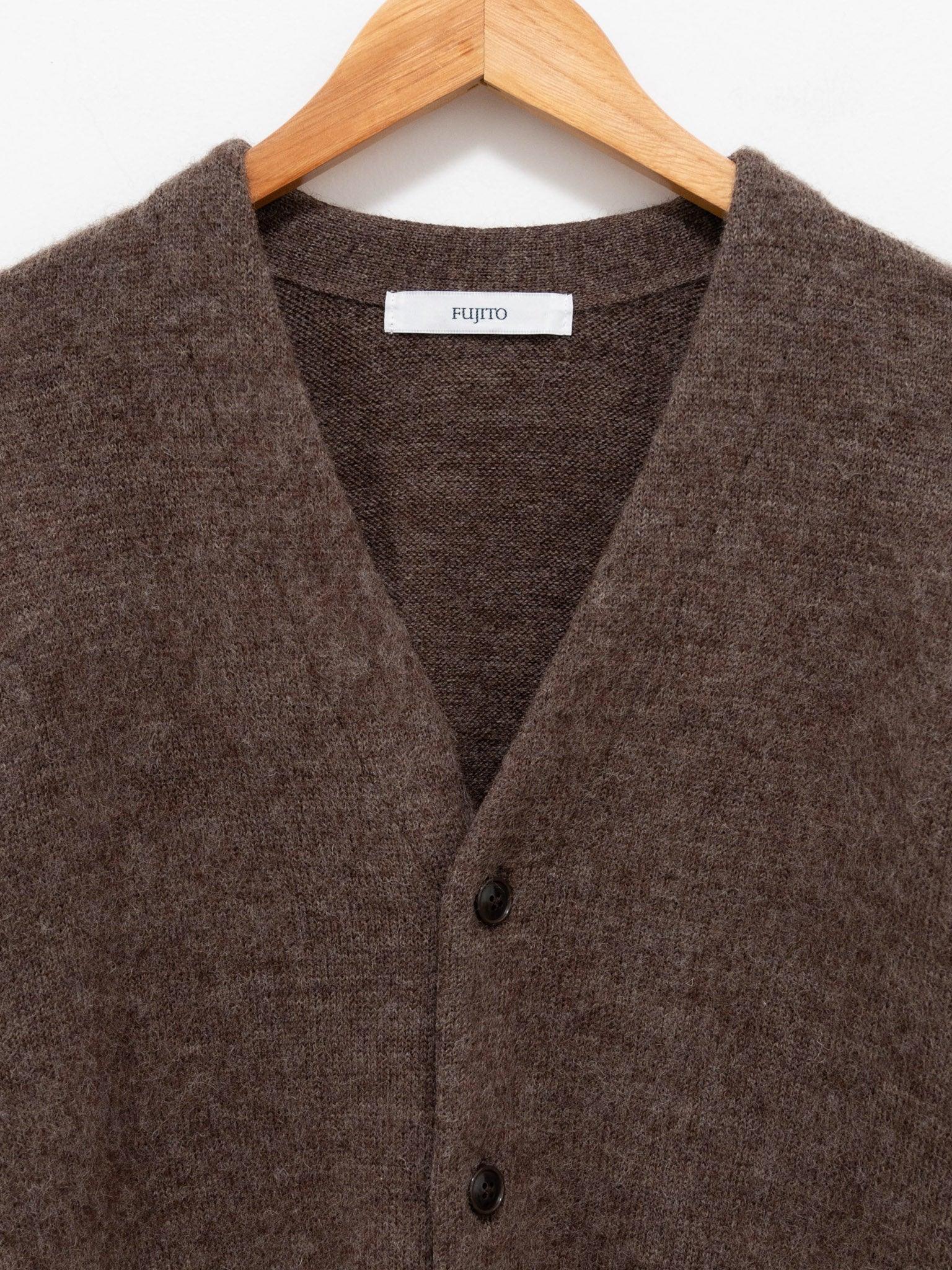 Namu Shop - Fujito Knit Cardigan - Brown
