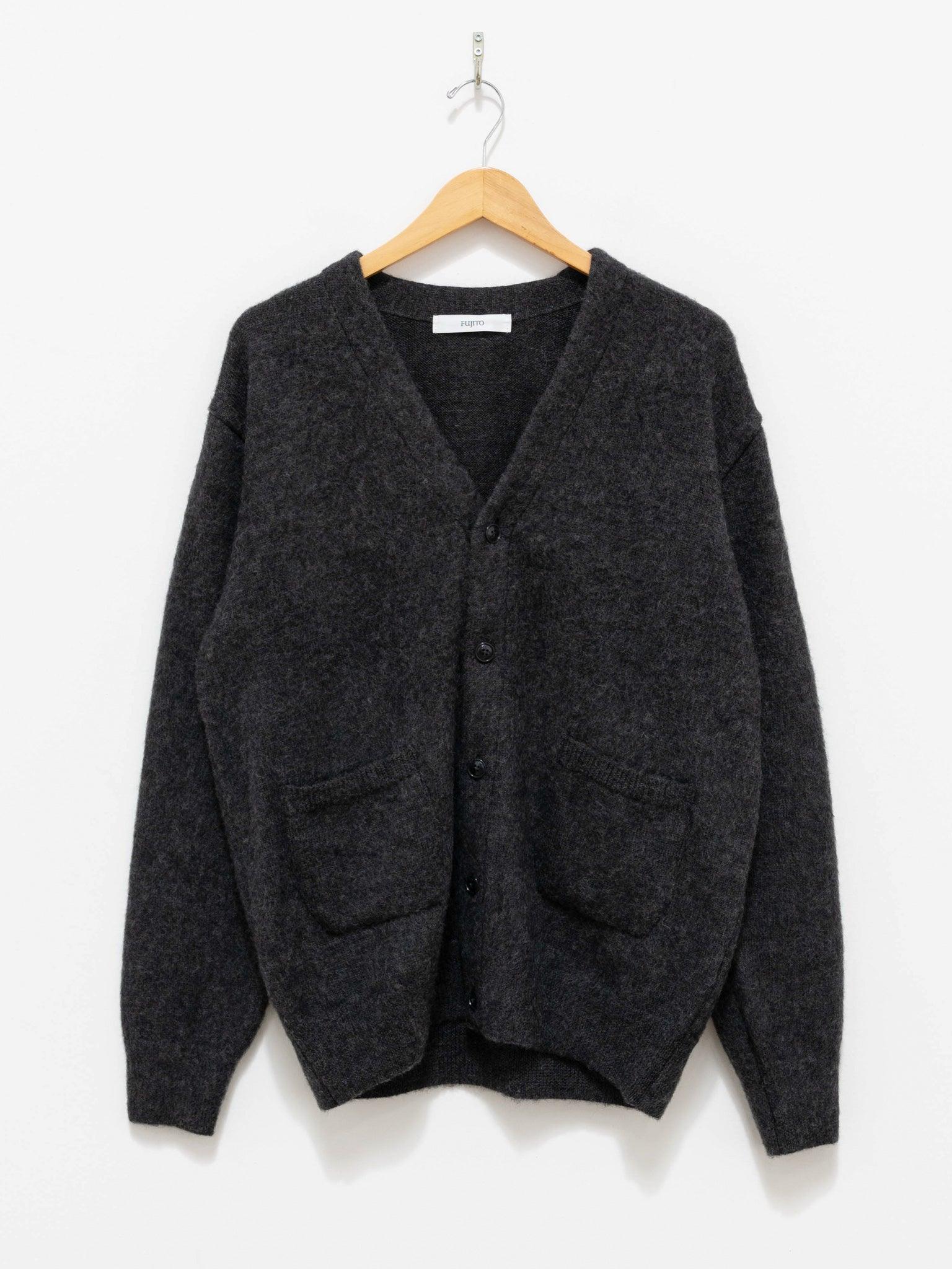 Namu Shop - Fujito Knit Cardigan - Charcoal