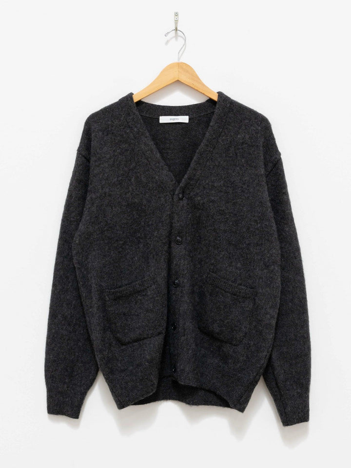 Namu Shop - Fujito Knit Cardigan - Charcoal