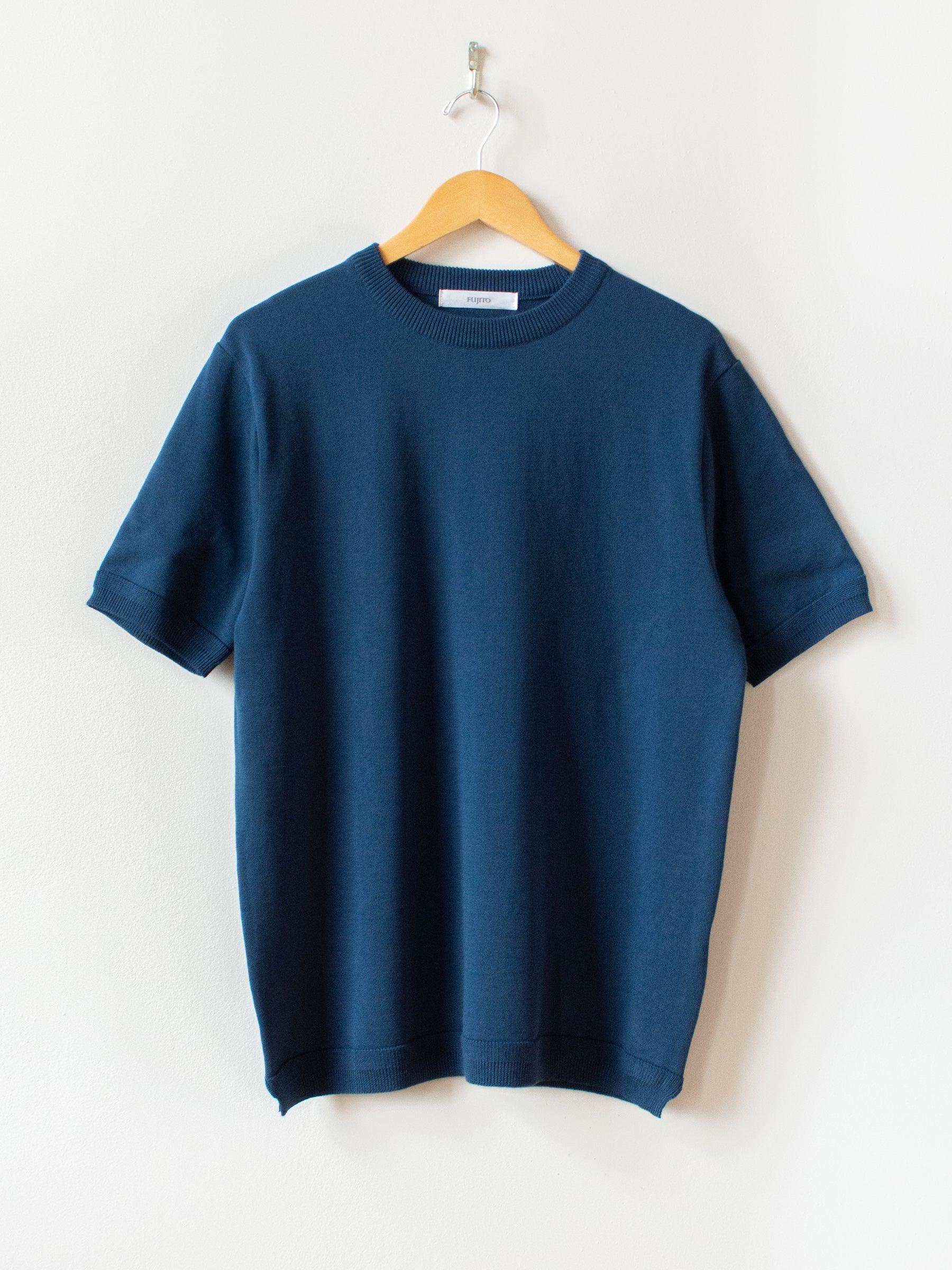 Namu Shop - Fujito Knit T-Shirt - Blue