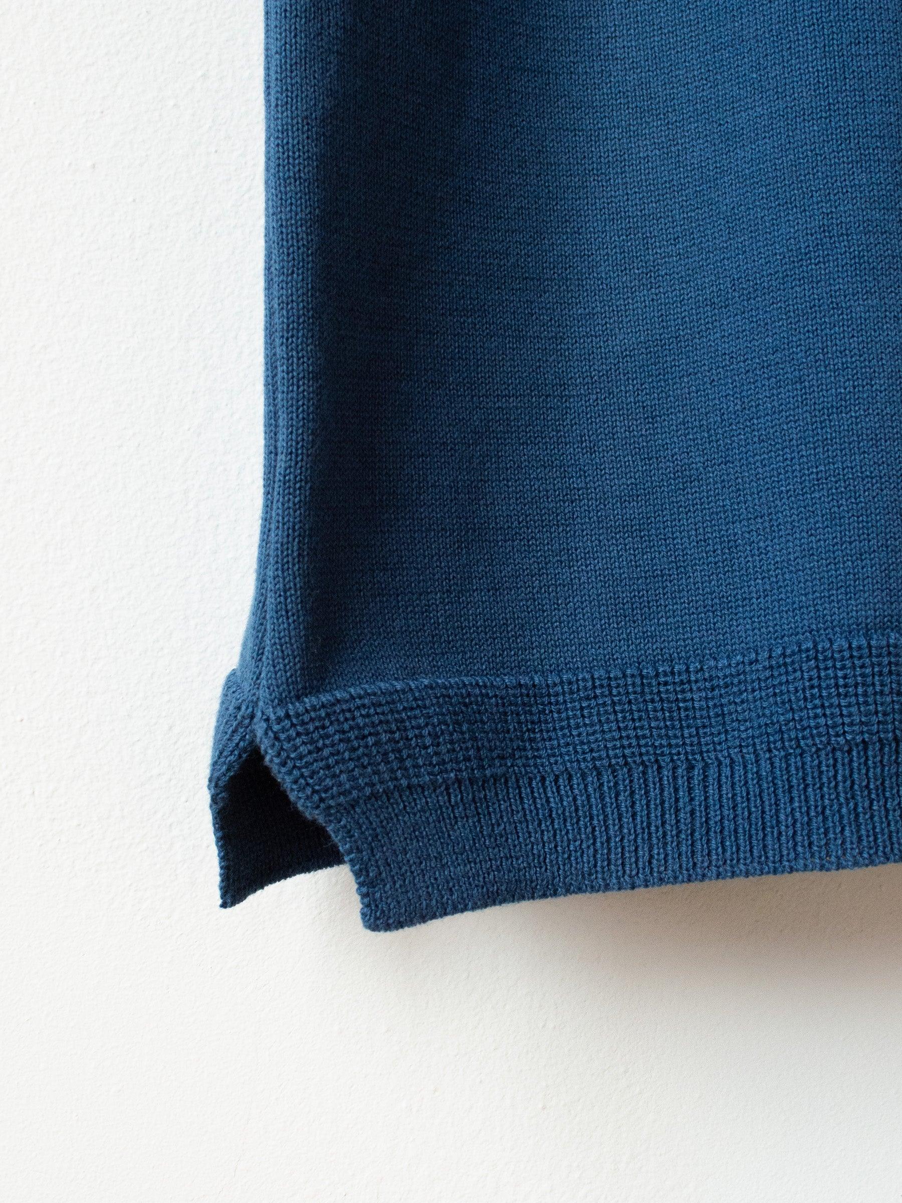 Namu Shop - Fujito Knit T-Shirt - Blue