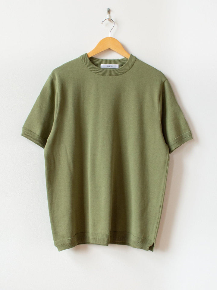 Namu Shop - Fujito Knit T-Shirt - Evergreen