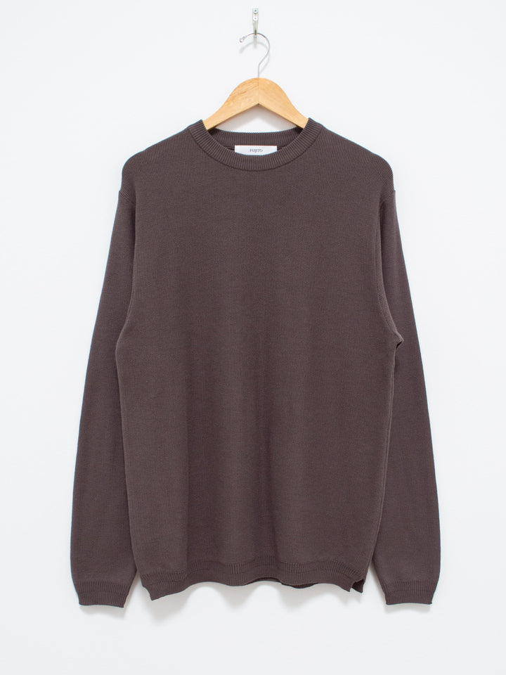Namu Shop - Fujito L/S Knit T-Shirt - Charcoal