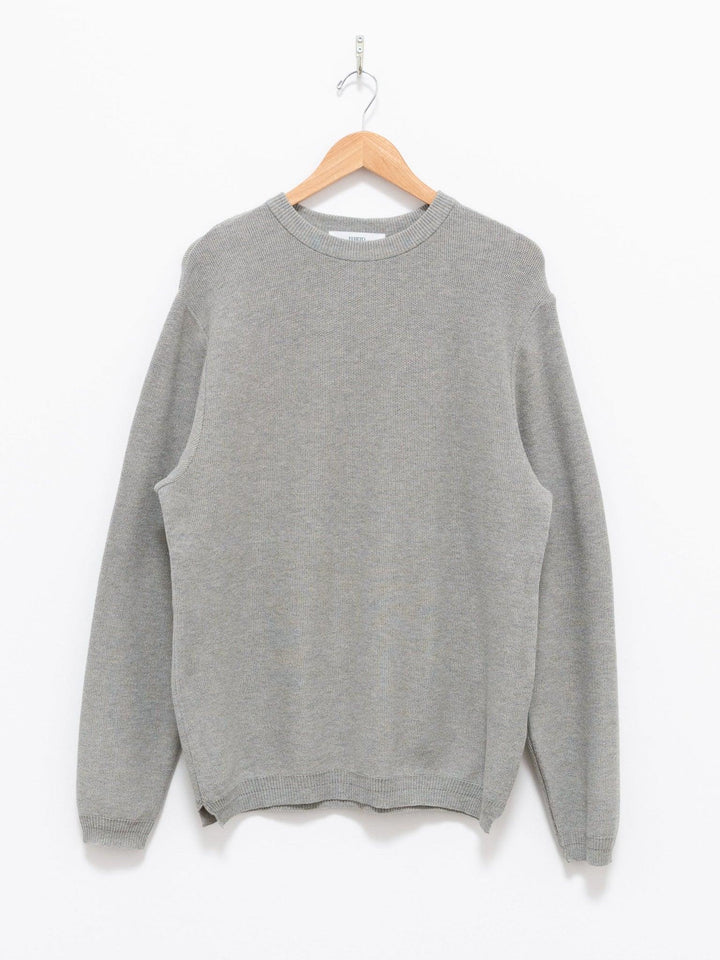 Namu Shop - Fujito L/S Knit T-Shirt - Light Gray