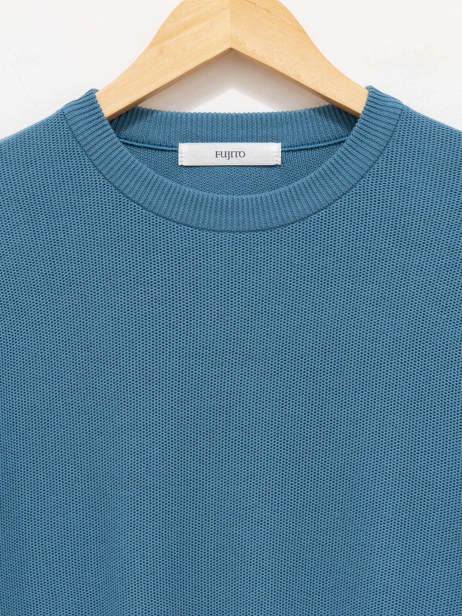 Namu Shop - Fujito L/S Knit T-Shirt - Sax