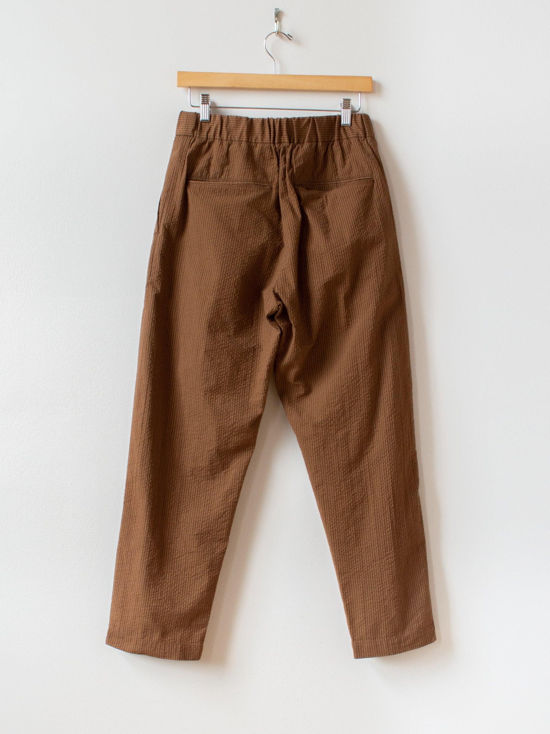 Namu Shop - Fujito Seersucker Easy Pants - Brown