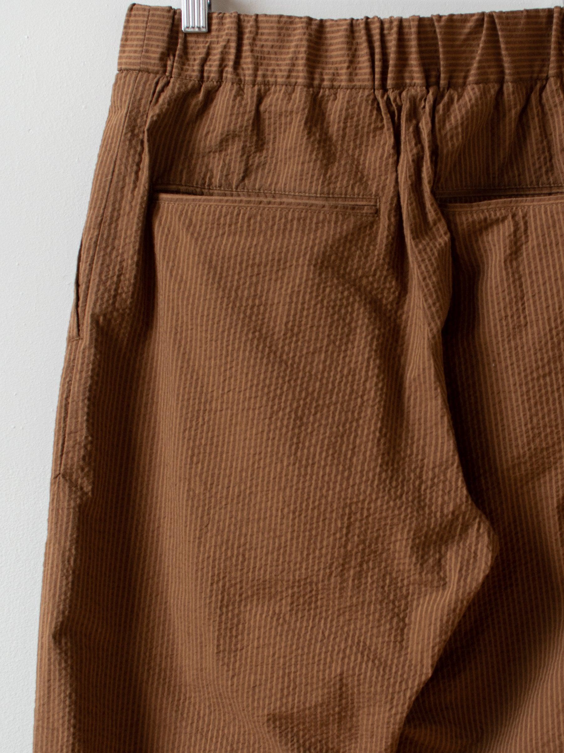Namu Shop - Fujito Seersucker Easy Pants - Brown