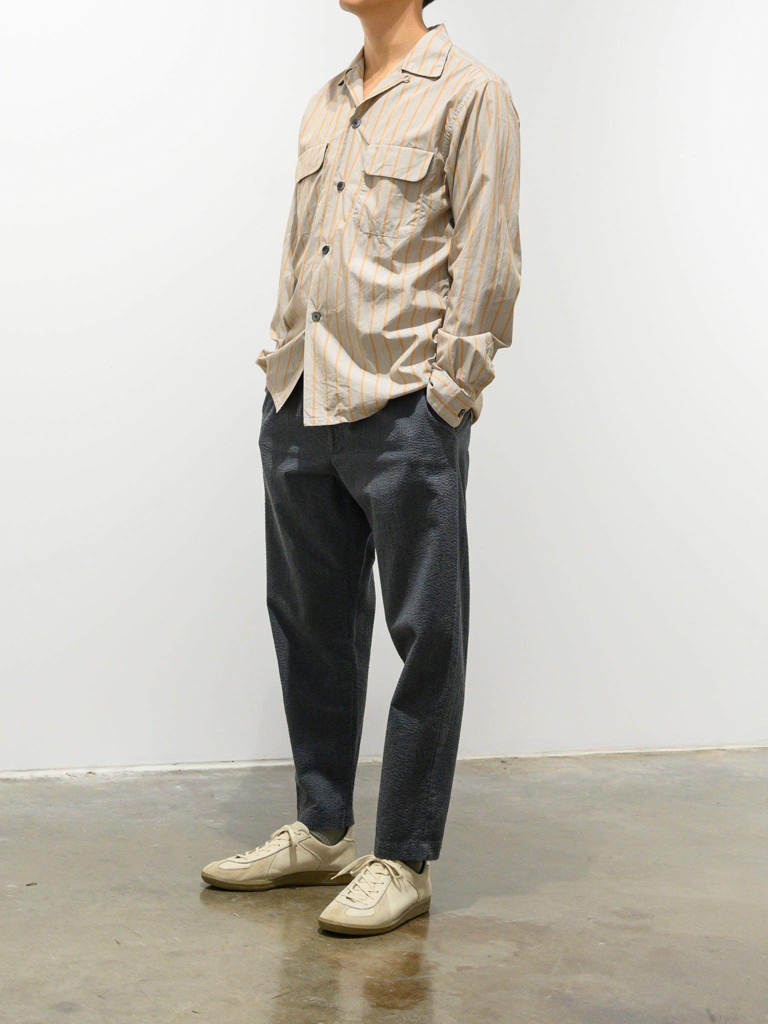 Namu Shop - Fujito Seersucker Easy Pants - Charcoal