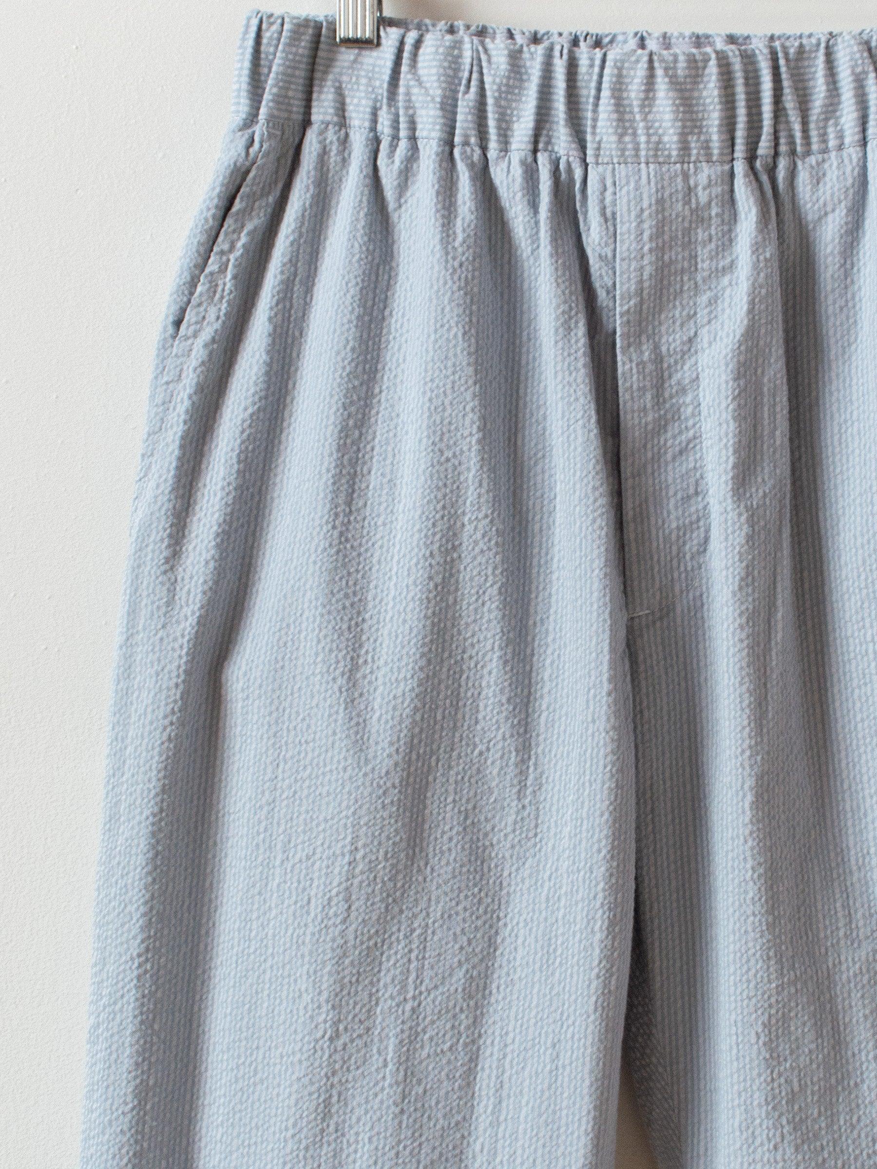 Namu Shop - Fujito Seersucker Easy Pants - Sax