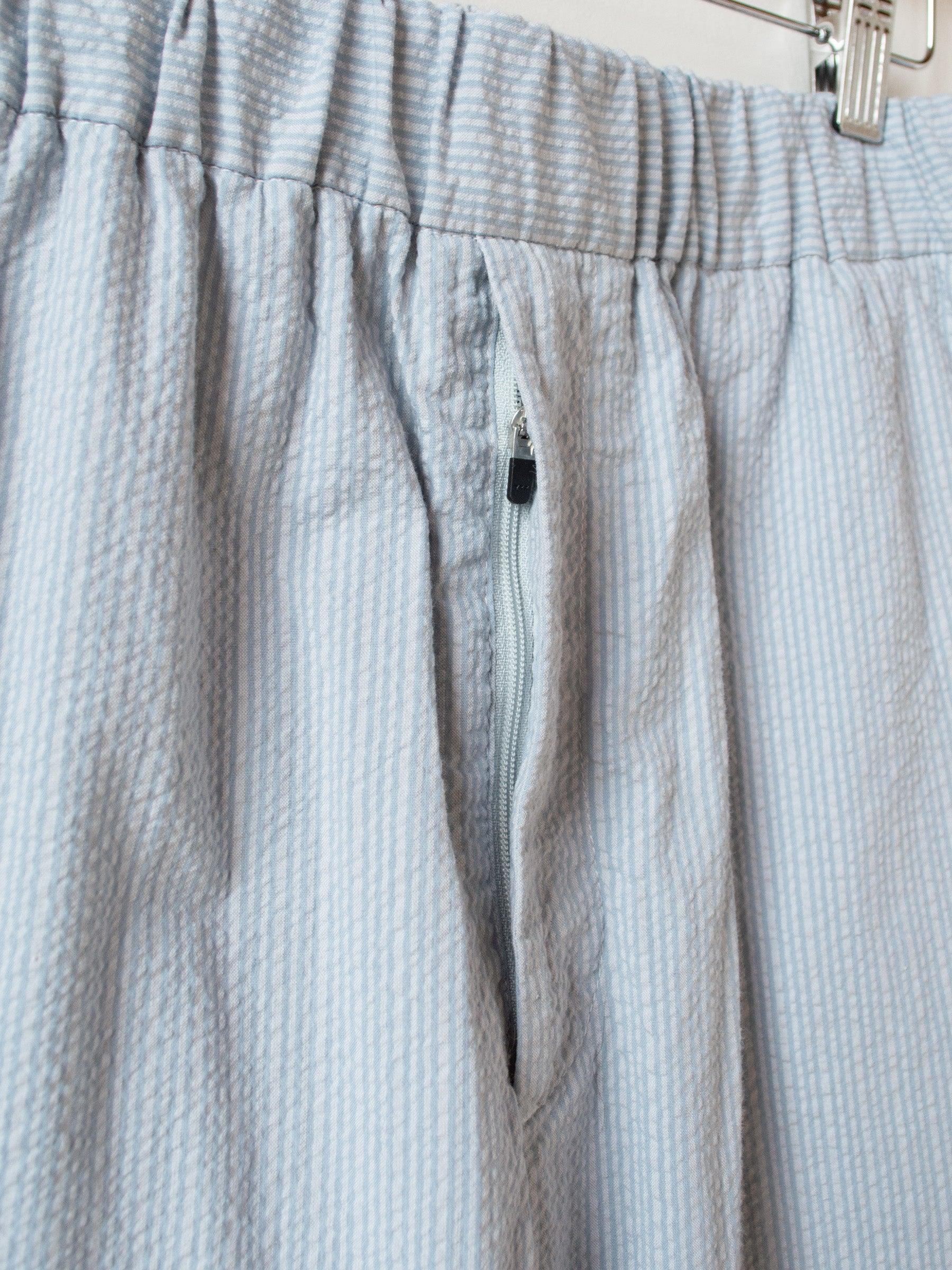 Namu Shop - Fujito Seersucker Easy Pants - Sax