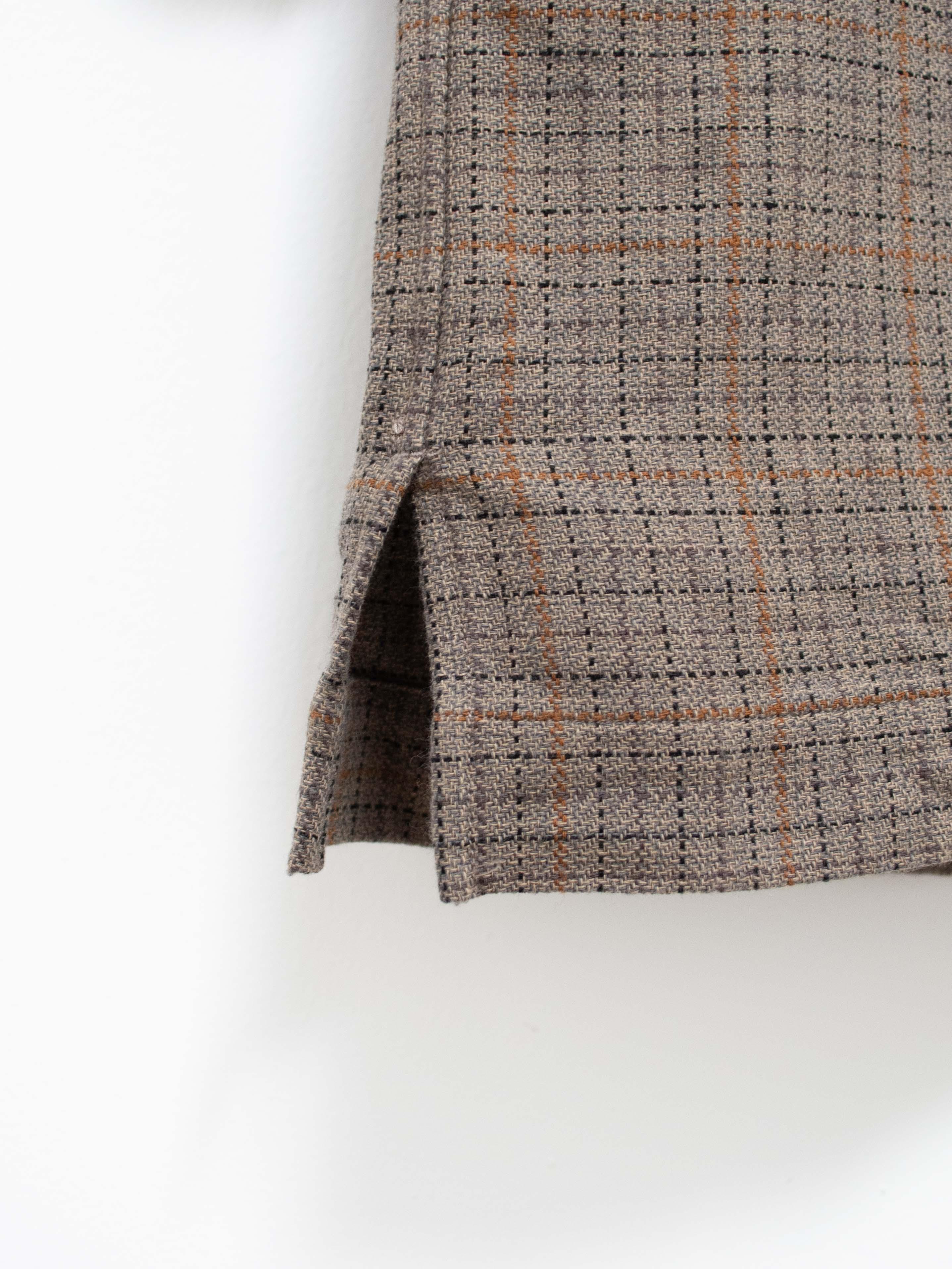 Namu Shop - Fujito Shirt Coat - Herringbone Gray Check