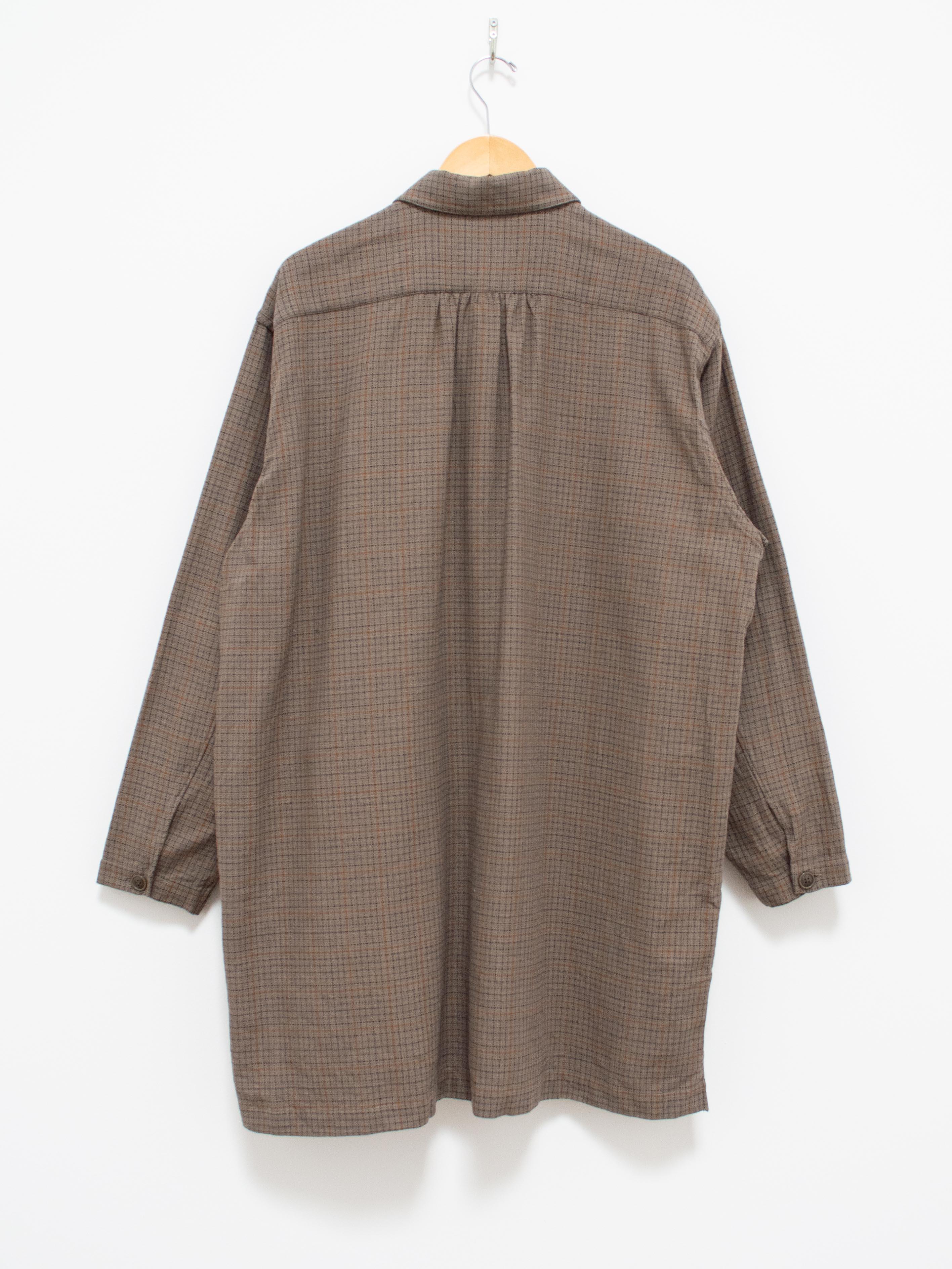 Namu Shop - Fujito Shirt Coat - Herringbone Gray Check