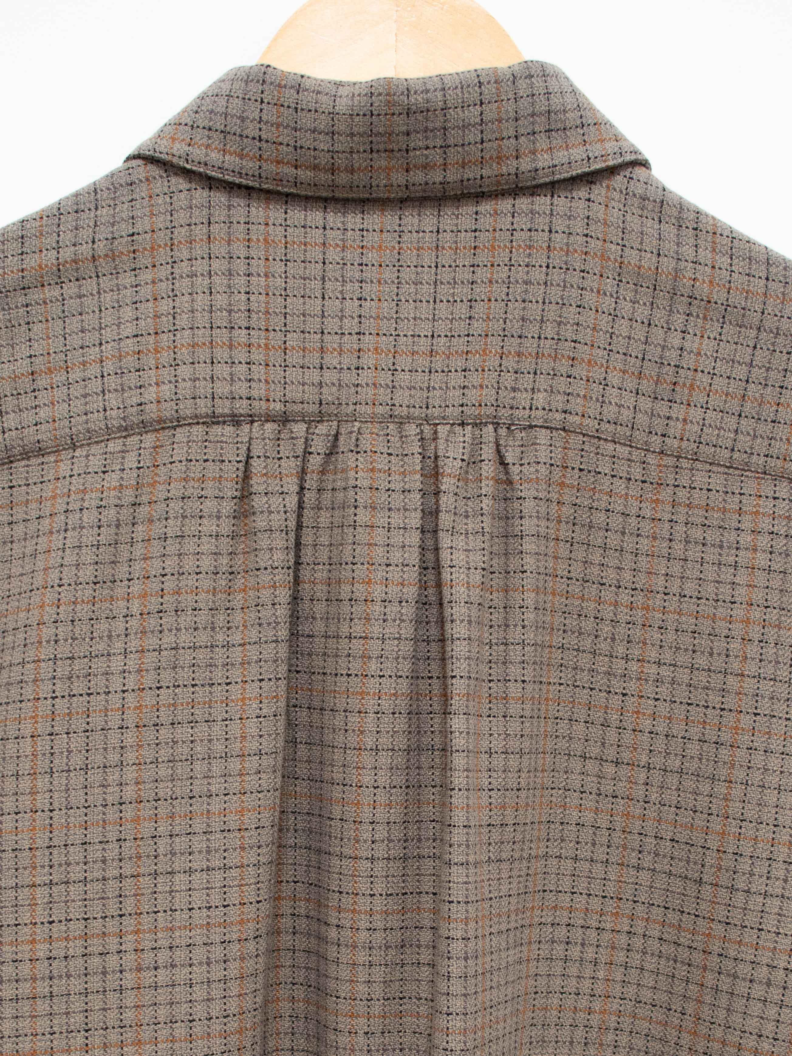 Namu Shop - Fujito Shirt Coat - Herringbone Gray Check