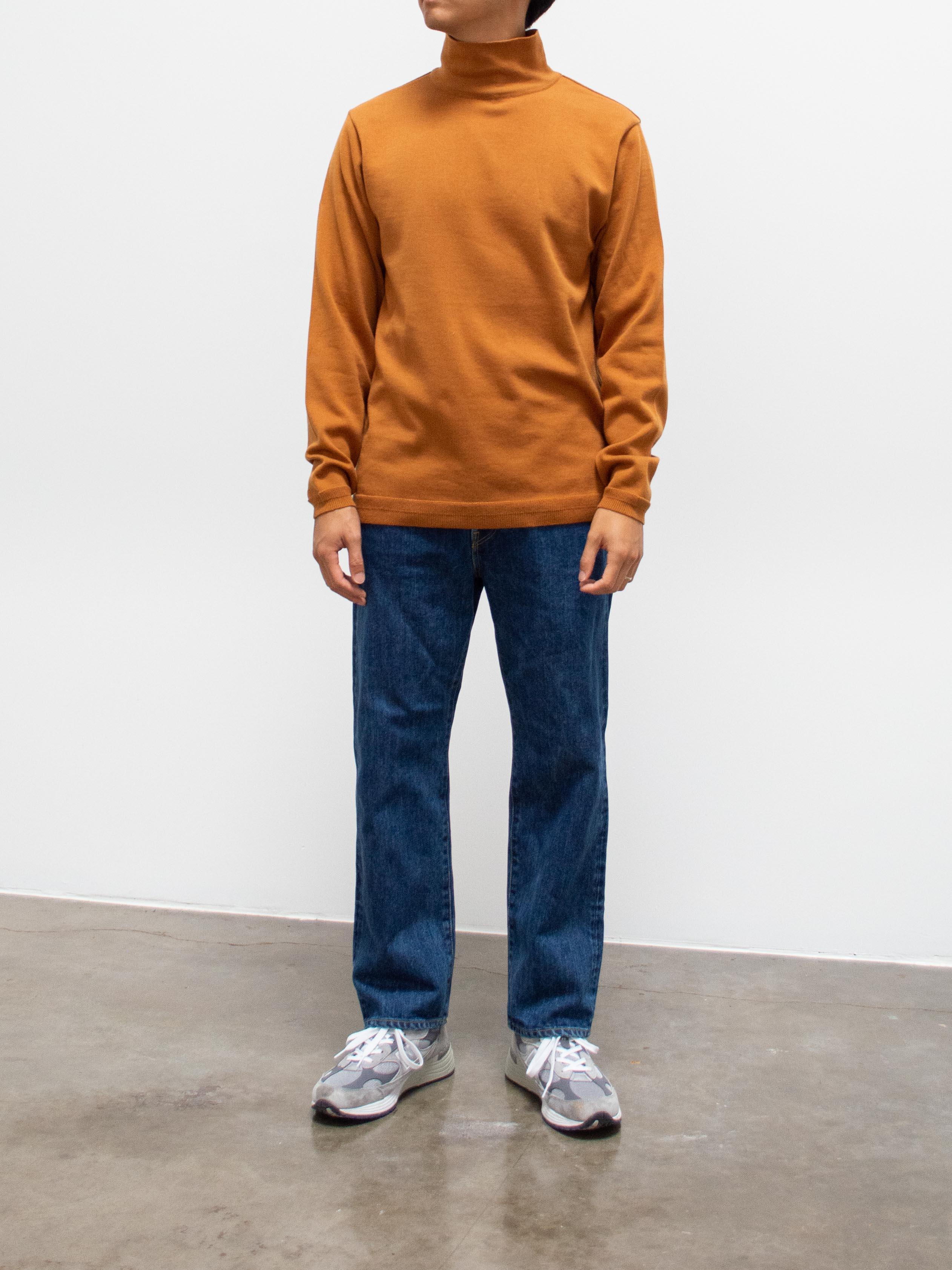 Namu Shop - Fujito Turtleneck Knit Shirt - Brown Gold