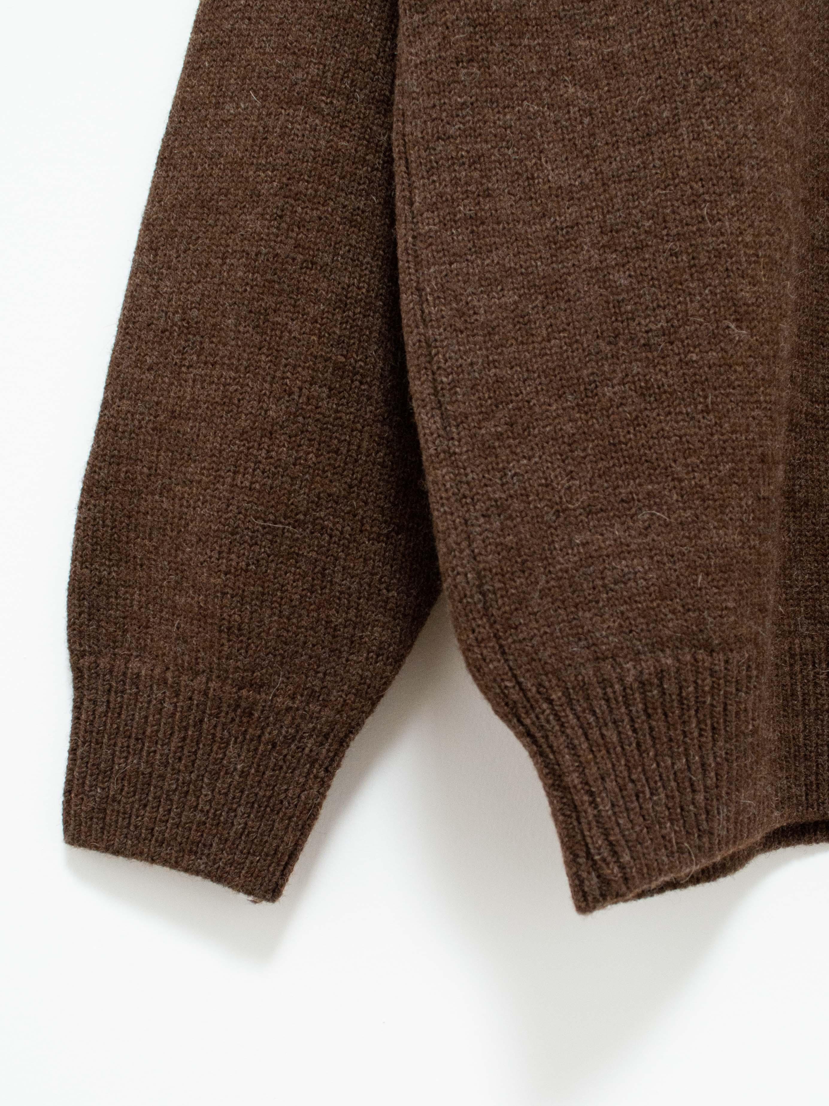 Namu Shop - Fujito Wool C/N Knit - Brown