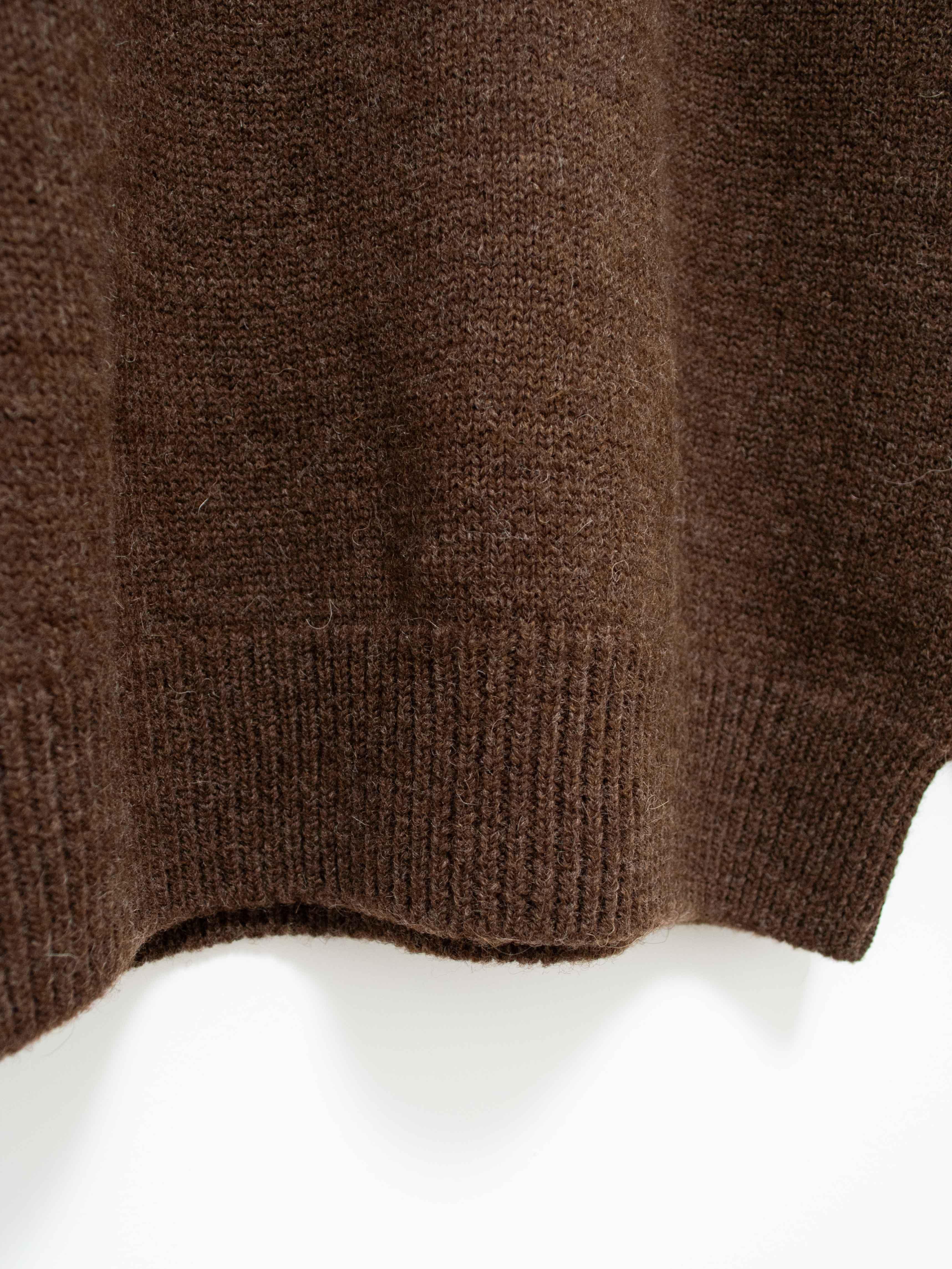 Namu Shop - Fujito Wool C/N Knit - Brown
