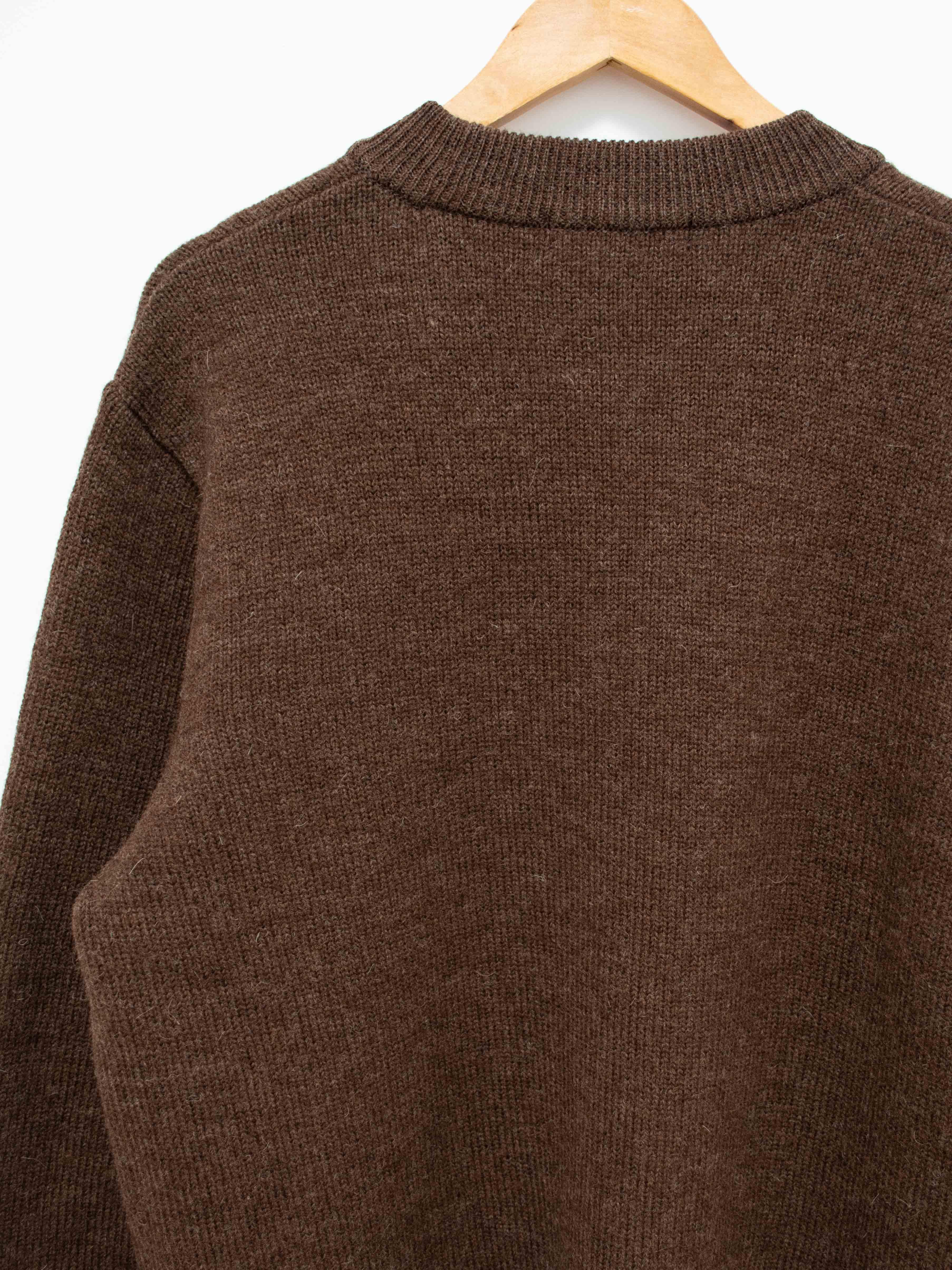 Namu Shop - Fujito Wool C/N Knit - Brown