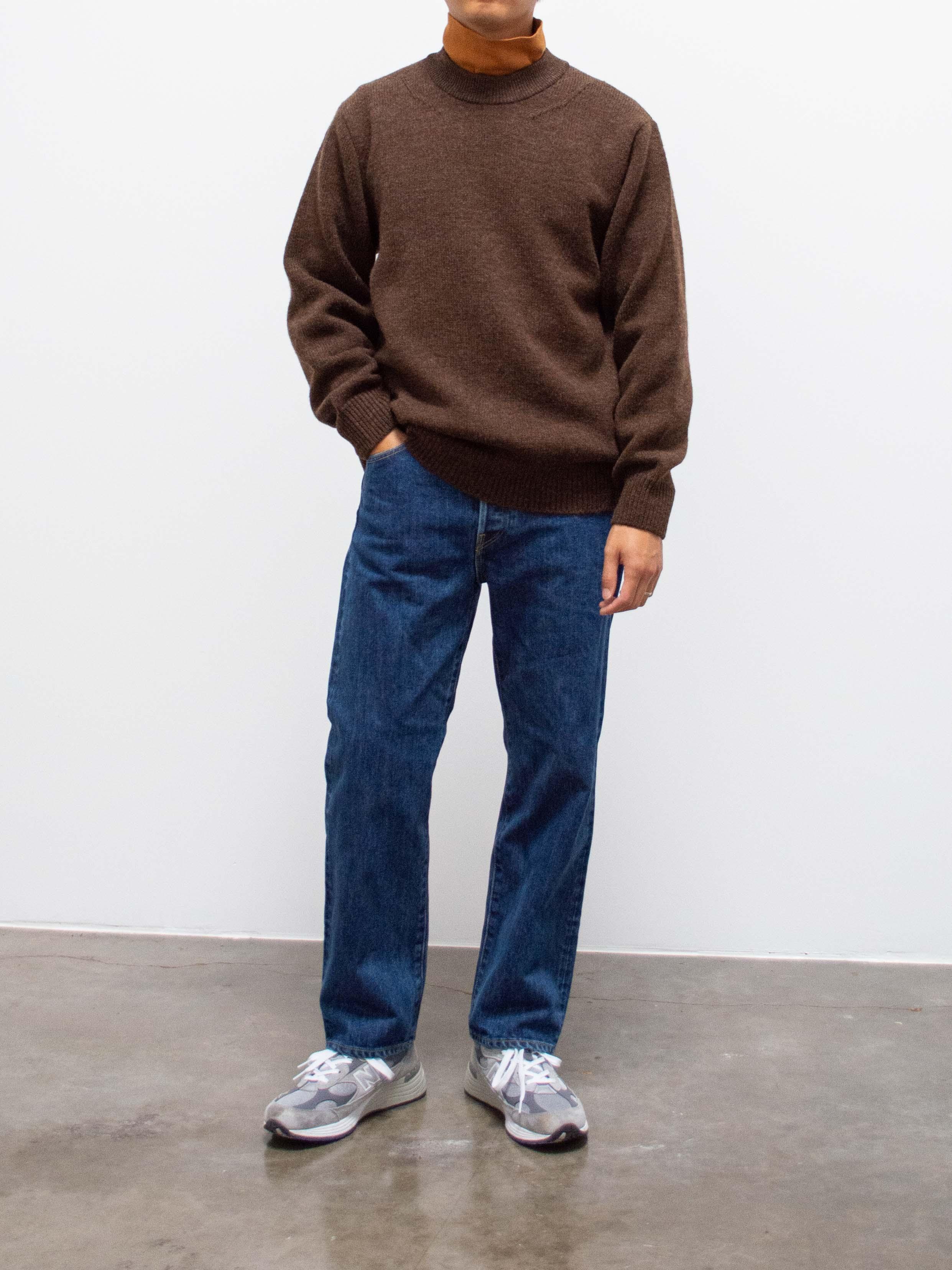 Namu Shop - Fujito Wool C/N Knit - Brown